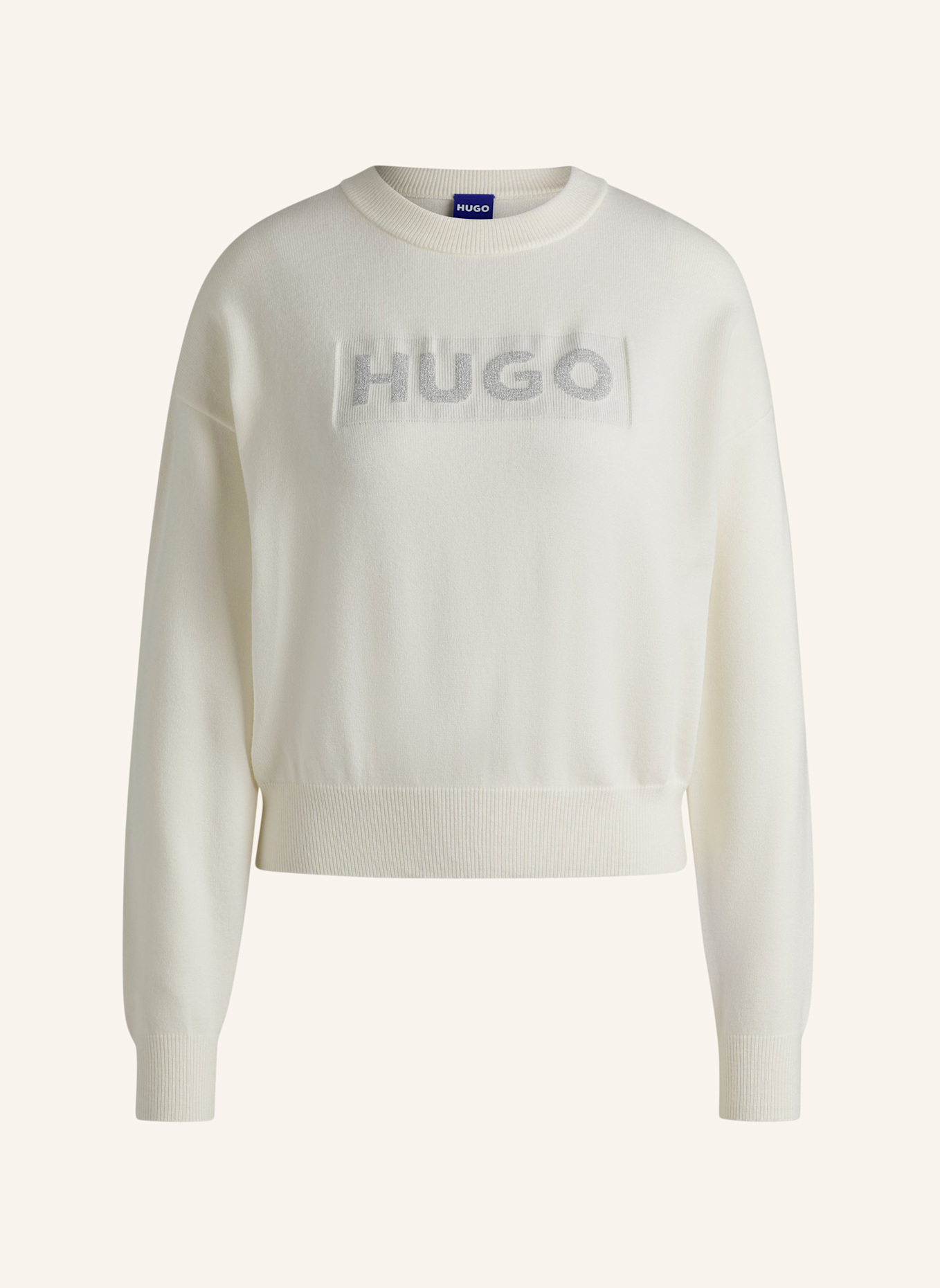 HUGO Pullover SLOGERIX_B Relaxed Fit, Farbe: WEISS (Bild 1)