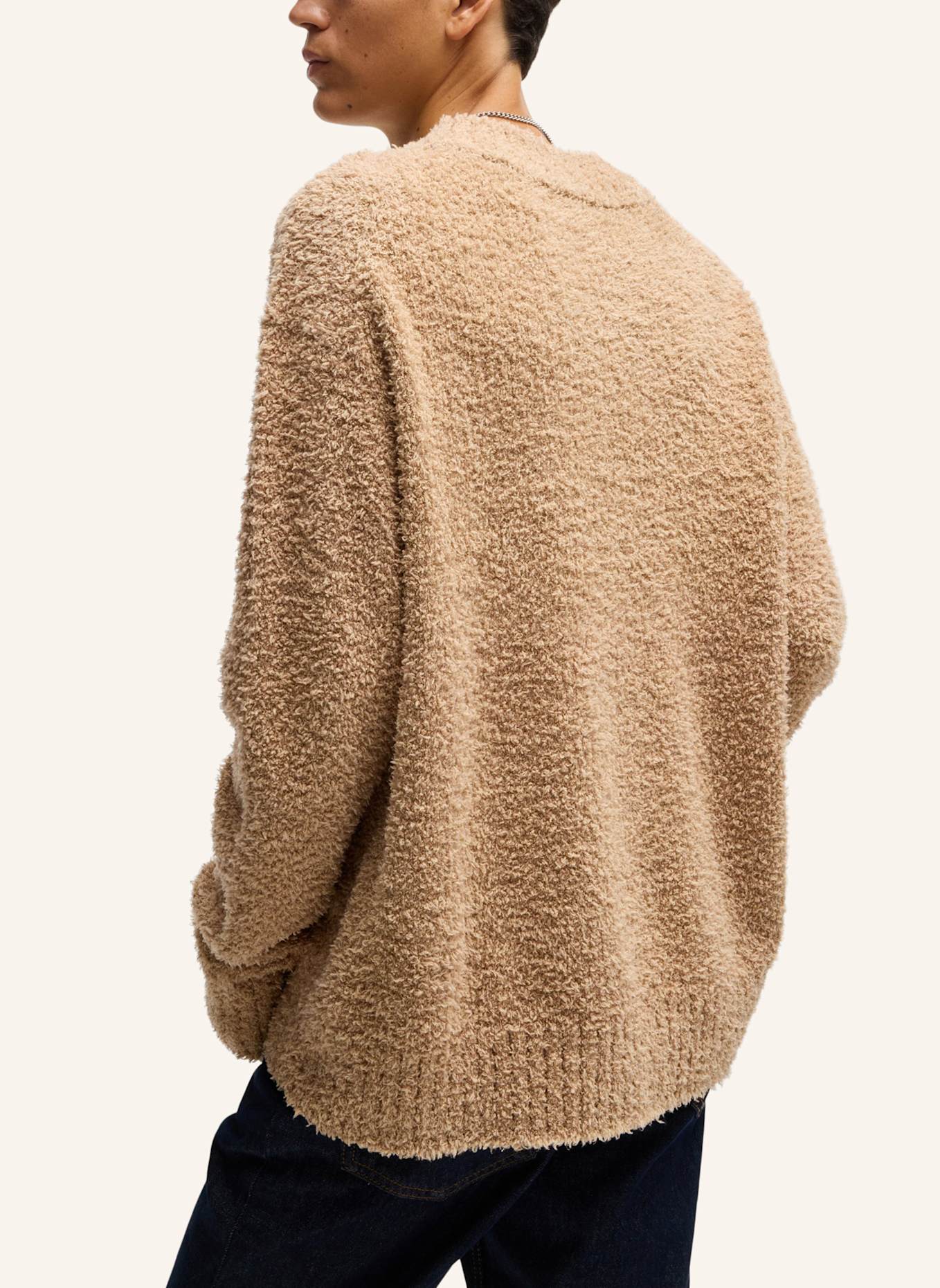 HUGO Pullover SANOU Relaxed Fit, Farbe: BEIGE (Bild 2)