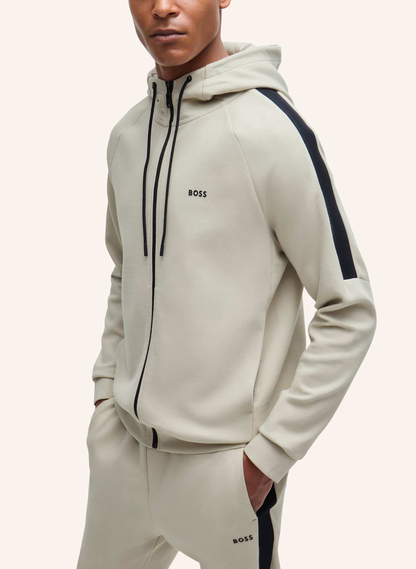 BOSS Sweatshirt TRACKSUIT SET Regular Fit, Farbe: BEIGE (Bild 3)