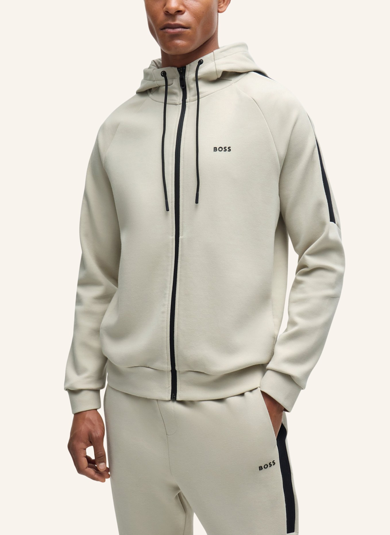 BOSS Sweatshirt TRACKSUIT SET Regular Fit, Farbe: BEIGE (Bild 4)