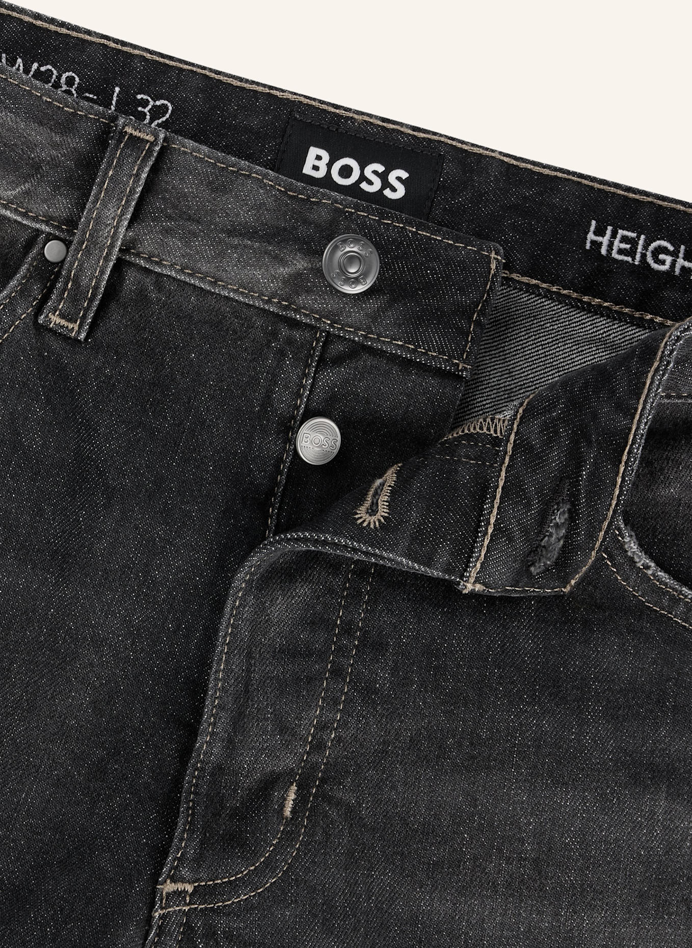 BOSS Jeans HEIGHT-CLASSIC JEAN Regular Fit, Farbe: SCHWARZ (Bild 2)