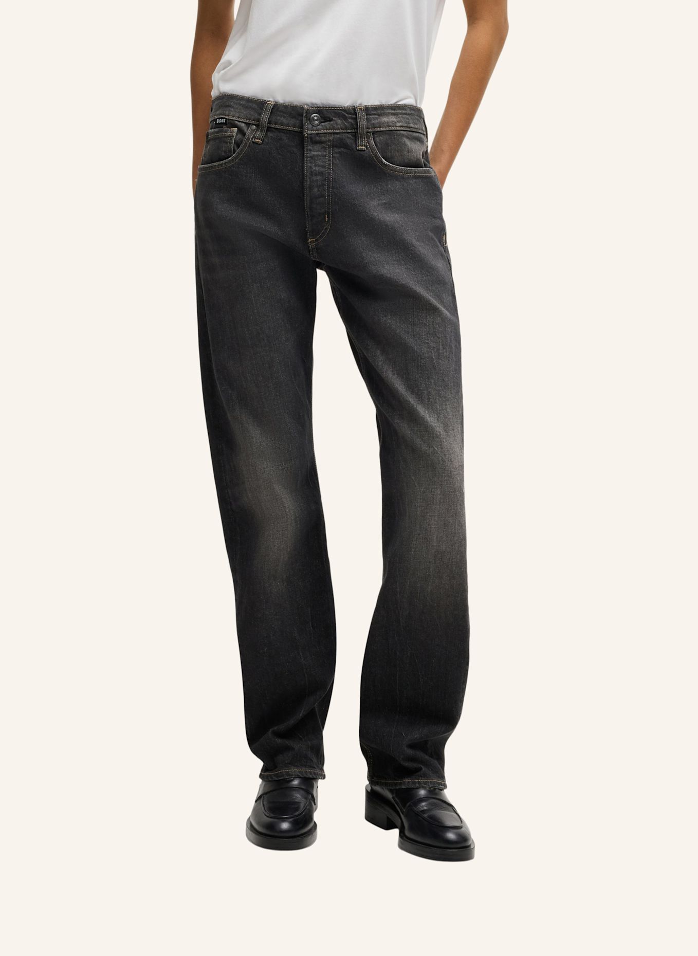 BOSS Jeans HEIGHT-CLASSIC JEAN Regular Fit, Farbe: SCHWARZ (Bild 5)