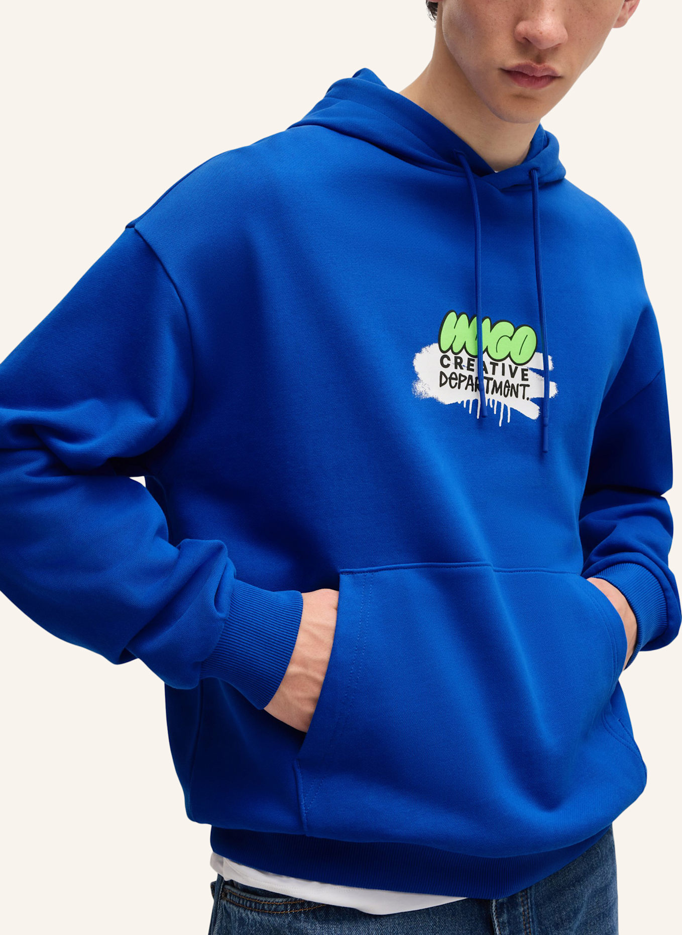 HUGO Sweatshirt NUGOBINO Regular Fit, Farbe: BLAU (Bild 3)