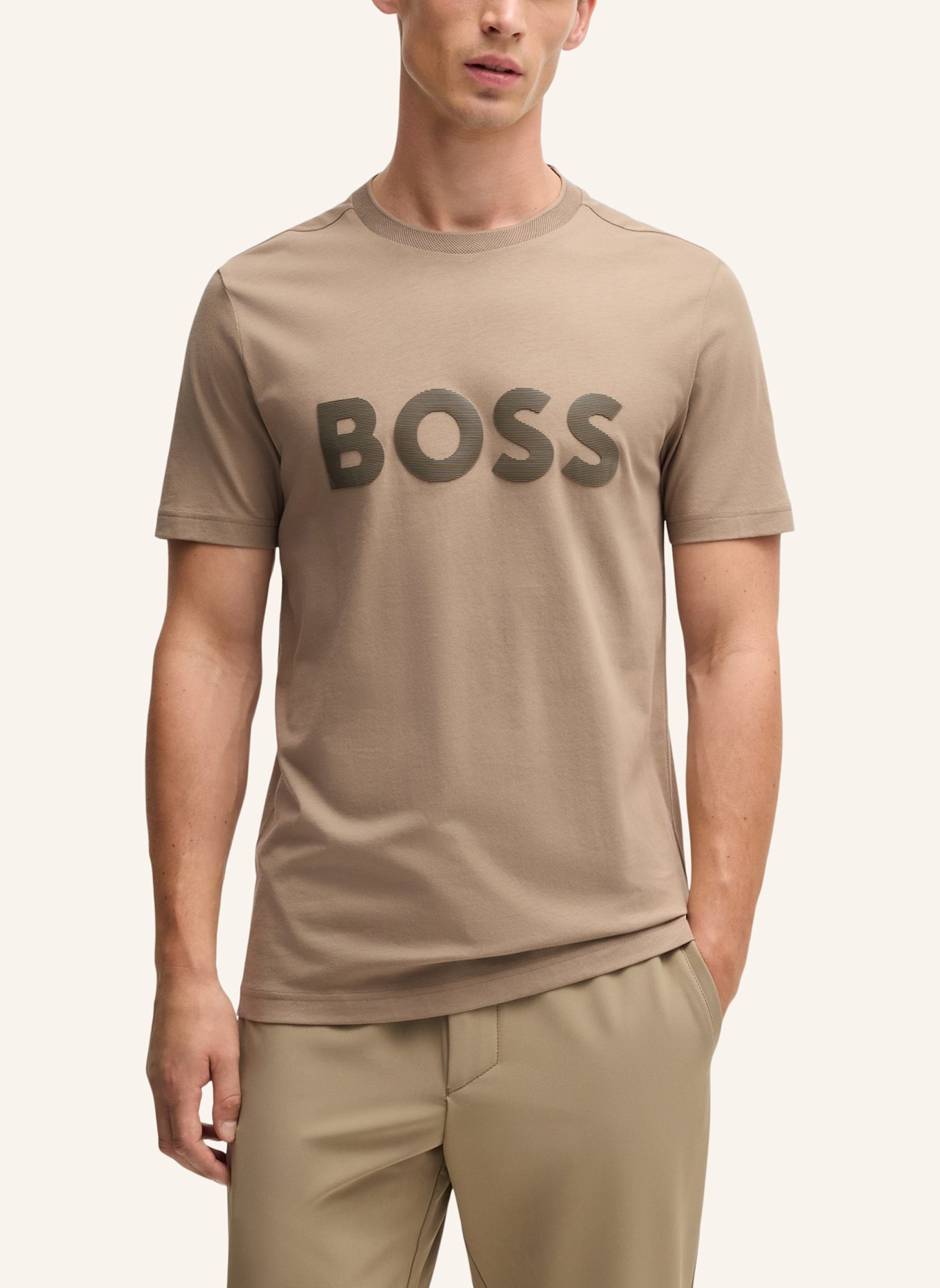 BOSS T-Shirt TEE MIRROR 2 Regular Fit, Farbe: HELLGRÜN (Bild 4)