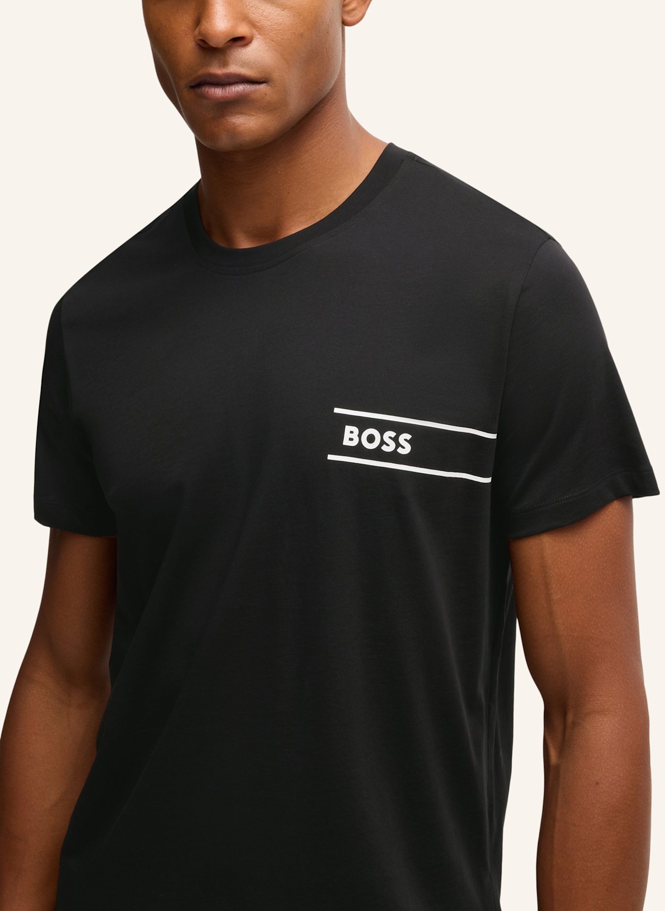 BOSS Unterwäsche Top TSHIRTRN 24 Regular Fit, Farbe: SCHWARZ (Bild 3)