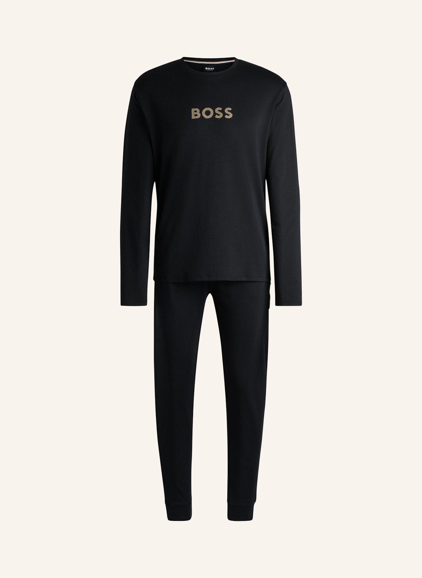 BOSS Pyjama-Set GIFT LONG SET Regular Fit, Farbe: SCHWARZ (Bild 1)