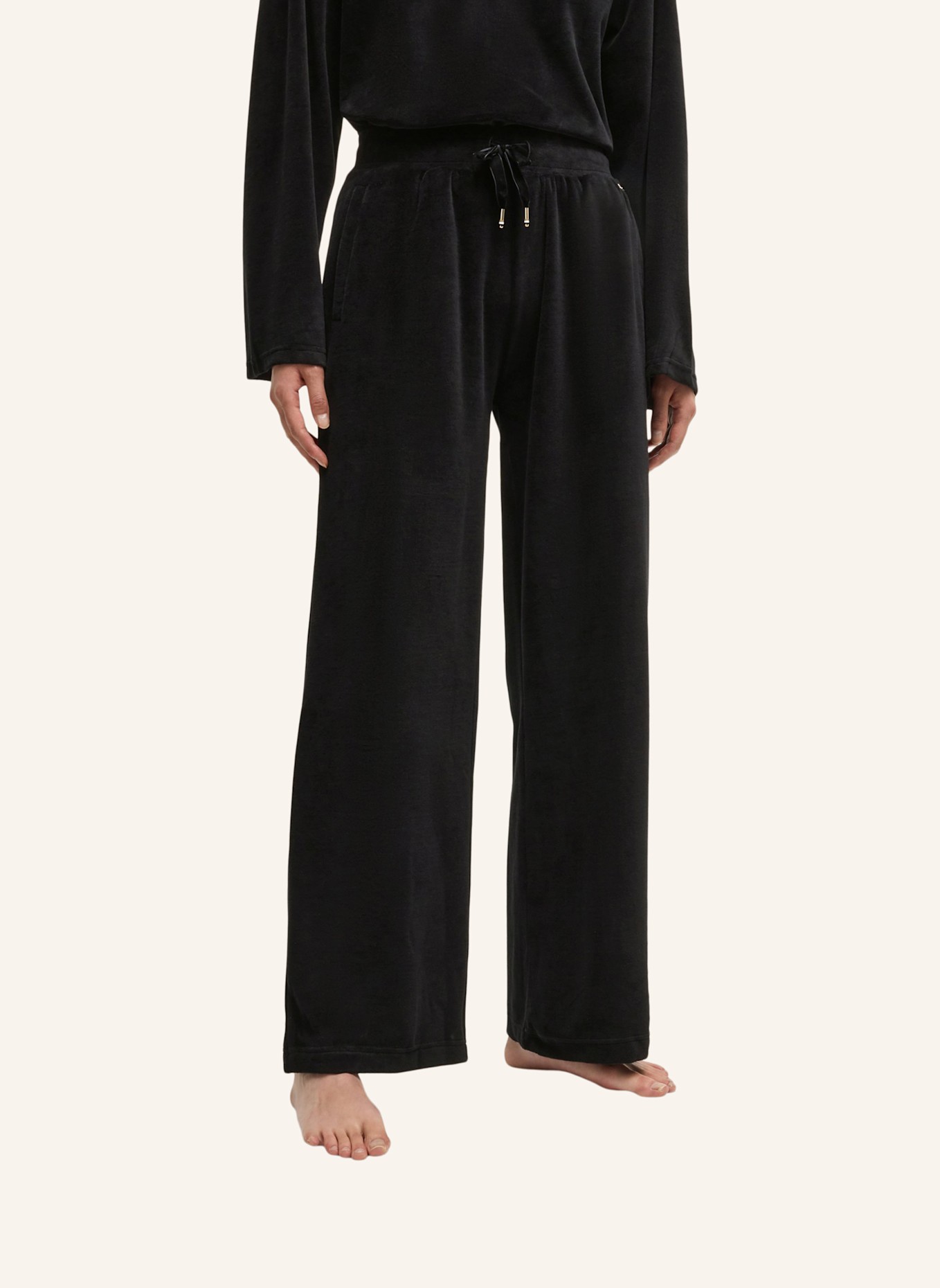 BOSS Loungewear Unterteil VELLUTO_PANTS, Farbe: SCHWARZ (Bild 4)