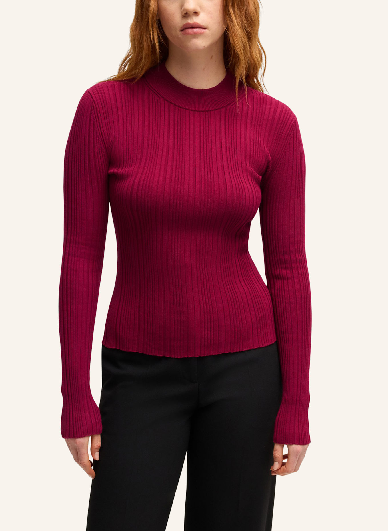 HUGO Pullover SARPHAMMY Slim Fit, Farbe: ROT (Bild 4)