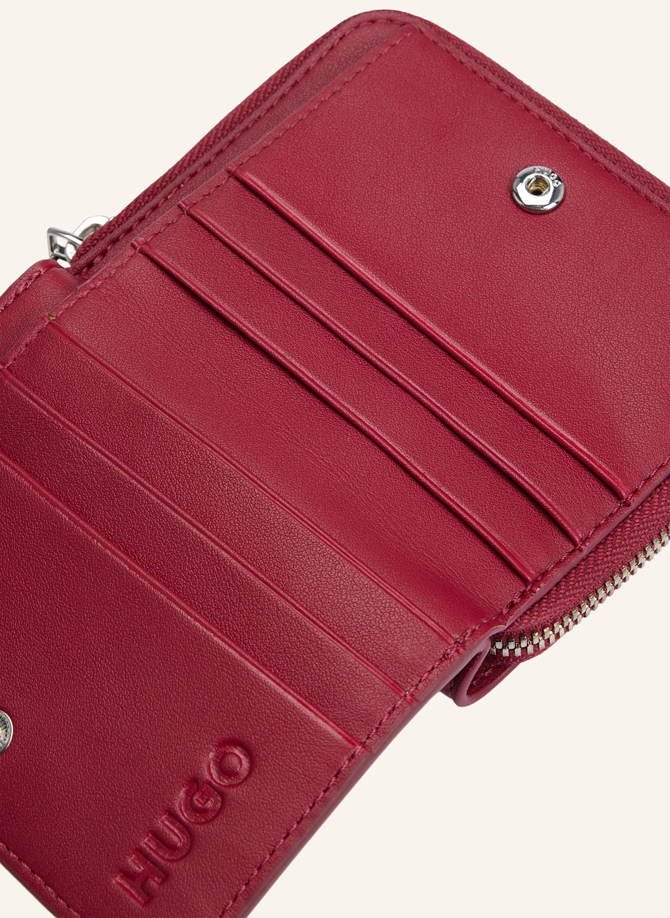 HUGO Brieftasche CHRIS SM WALLET-PU, Farbe: ROT (Bild 4)