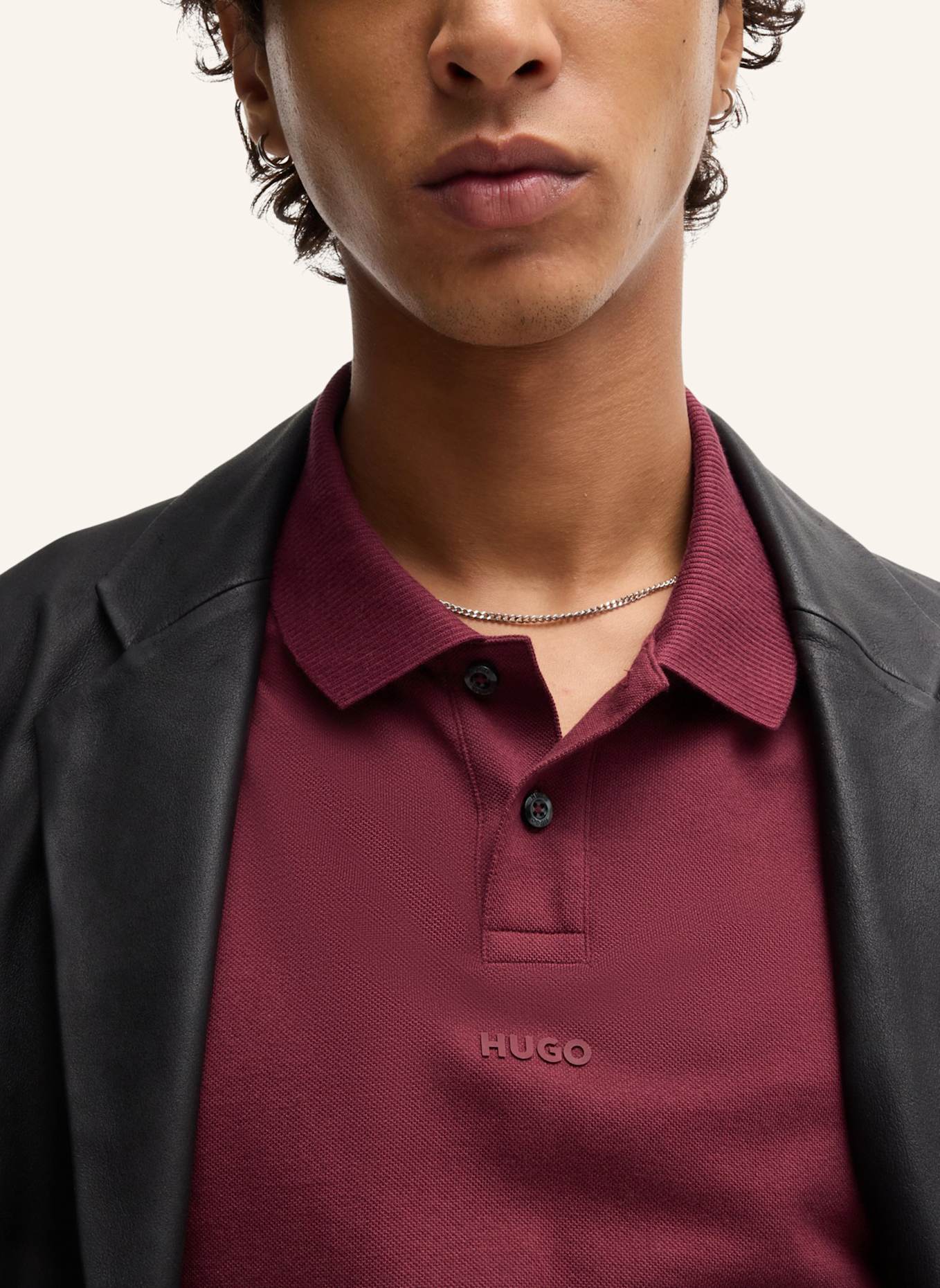 HUGO Poloshirt DERRYO Relaxed Fit, Farbe: ROSA (Bild 3)