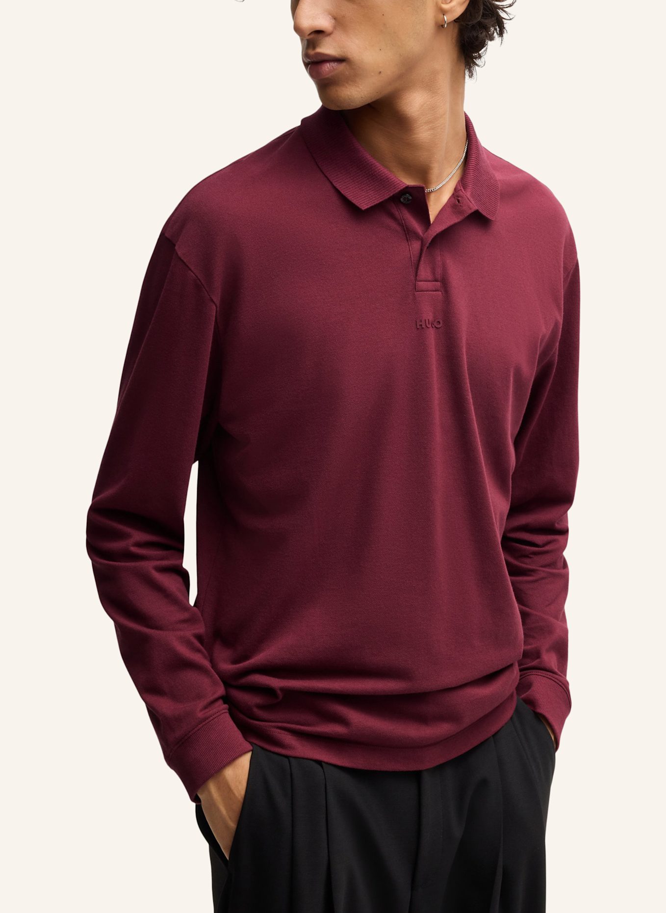 HUGO Poloshirt DERRYO Relaxed Fit, Farbe: ROSA (Bild 4)