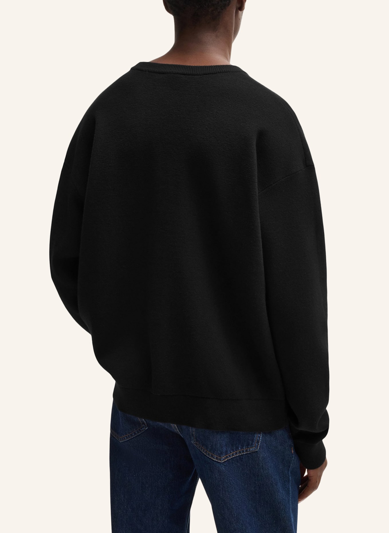 HUGO Pullover SELM_NBC Oversize Fit, Farbe: SCHWARZ (Bild 2)