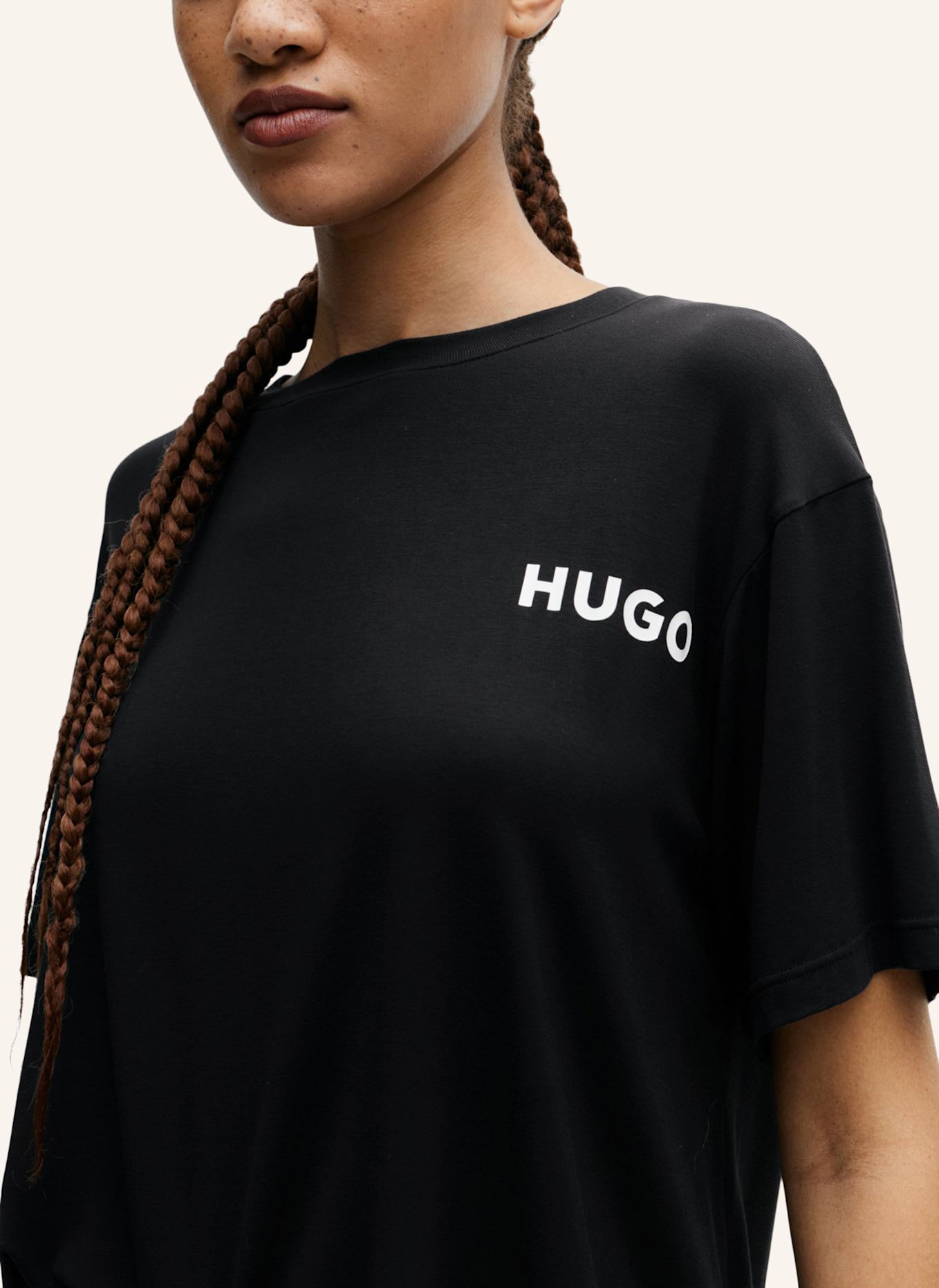 HUGO Pyjama-Oberteil UNITE_T-SHIRT Relaxed Fit, Farbe: SCHWARZ (Bild 3)