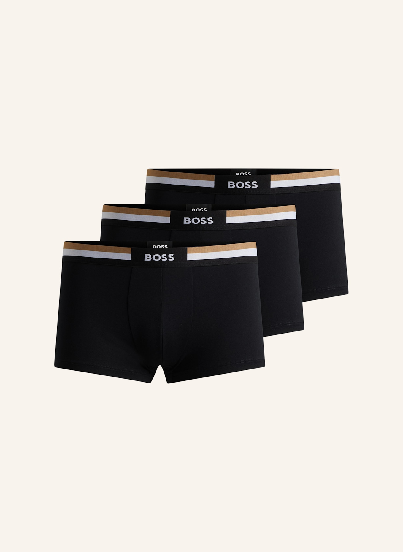 BOSS Boxershort TRUNK 3P MOTION, Farbe: SCHWARZ (Bild 1)