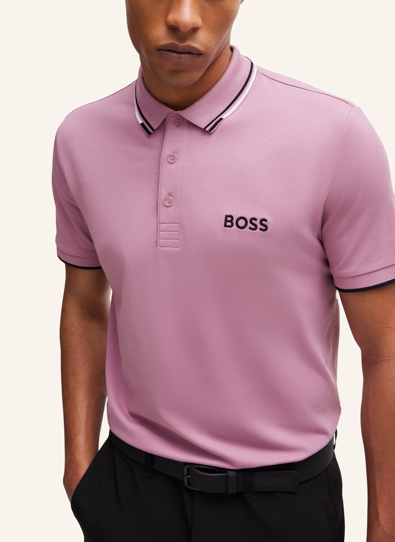 BOSS Poloshirt PADDY PRO Regular Fit, Farbe: LILA (Bild 3)