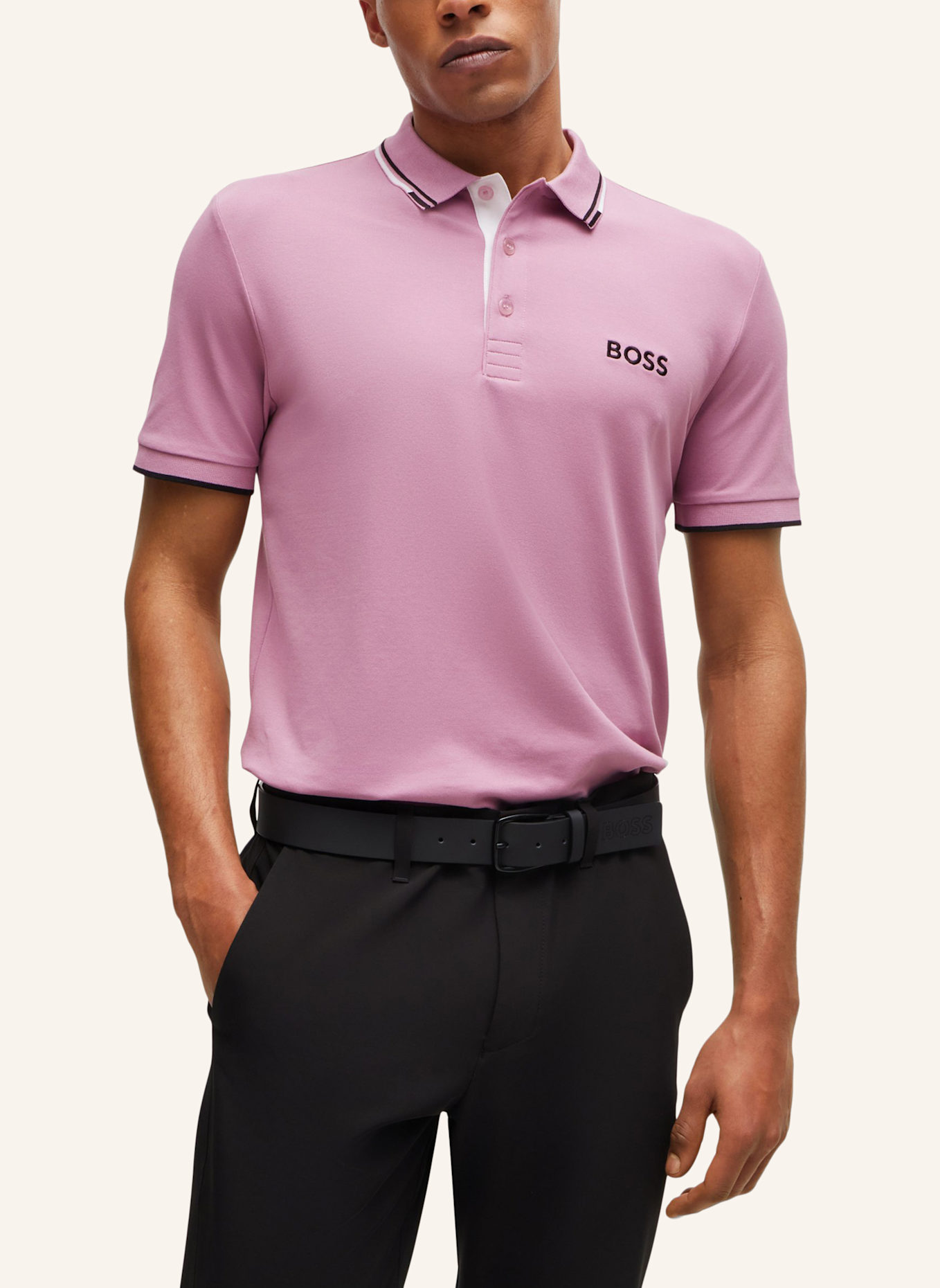 BOSS Poloshirt PADDY PRO Regular Fit, Farbe: LILA (Bild 4)