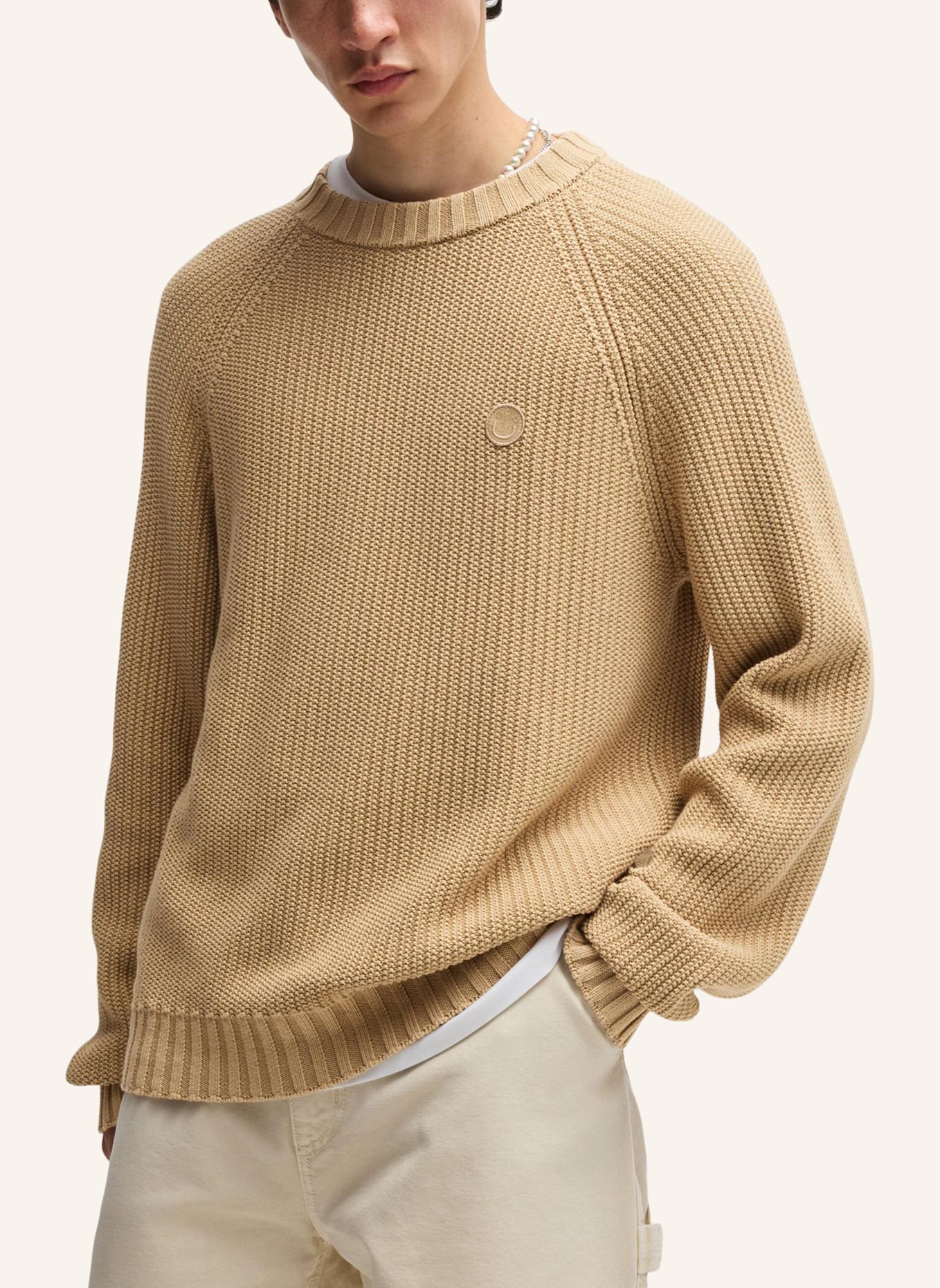 HUGO Pullover SONNI Relaxed Fit, Farbe: BEIGE (Bild 4)