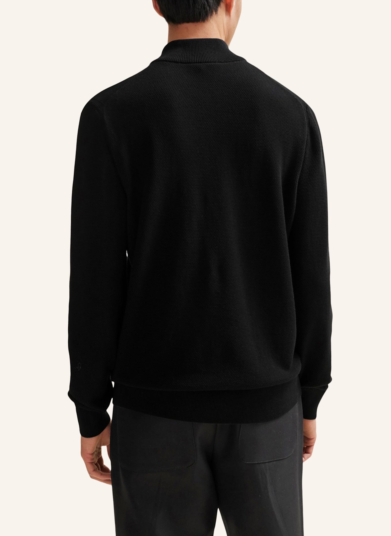 BOSS Pullover EBRANDO-P Regular Fit: SCHWARZ