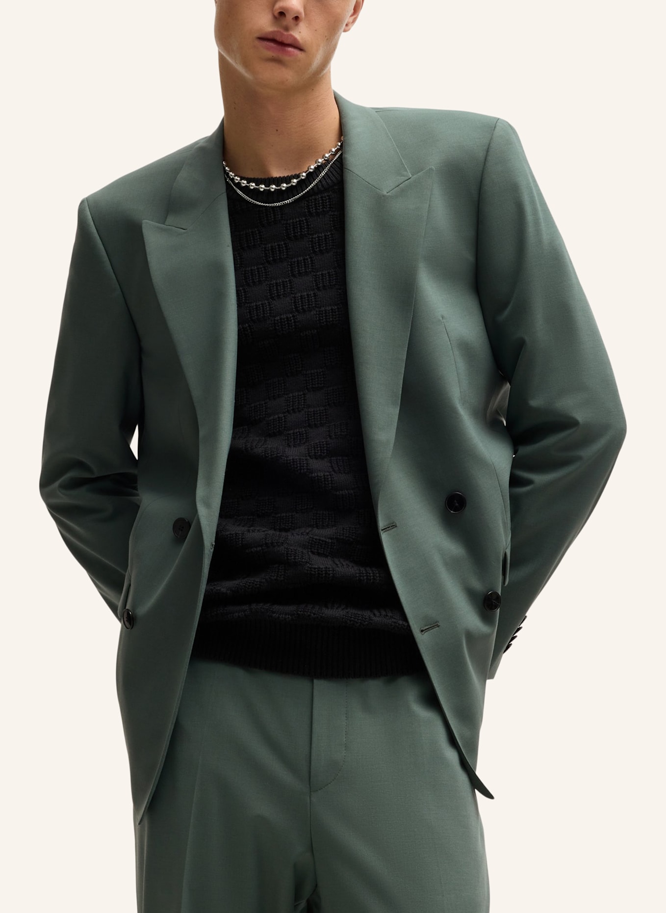 HUGO Blazer HENRY244F1X Slim Fit, Farbe: GRÜN (Bild 5)