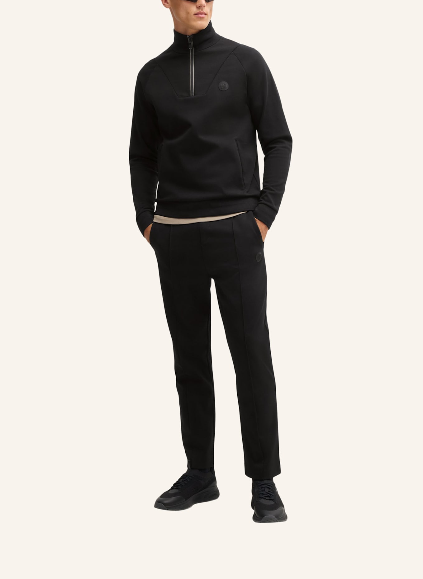 BOSS Sweatshirt SWEAT TL Regular Fit, Farbe: SCHWARZ (Bild 5)