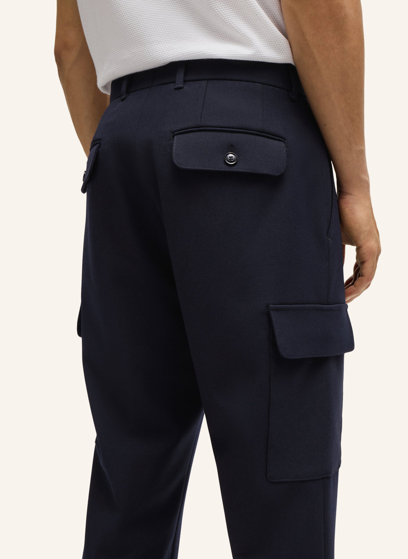 BOSS Business Hose C-PEPE-CARGO-241 Relaxed Fit, Farbe: DUNKELBLAU (Bild 4)