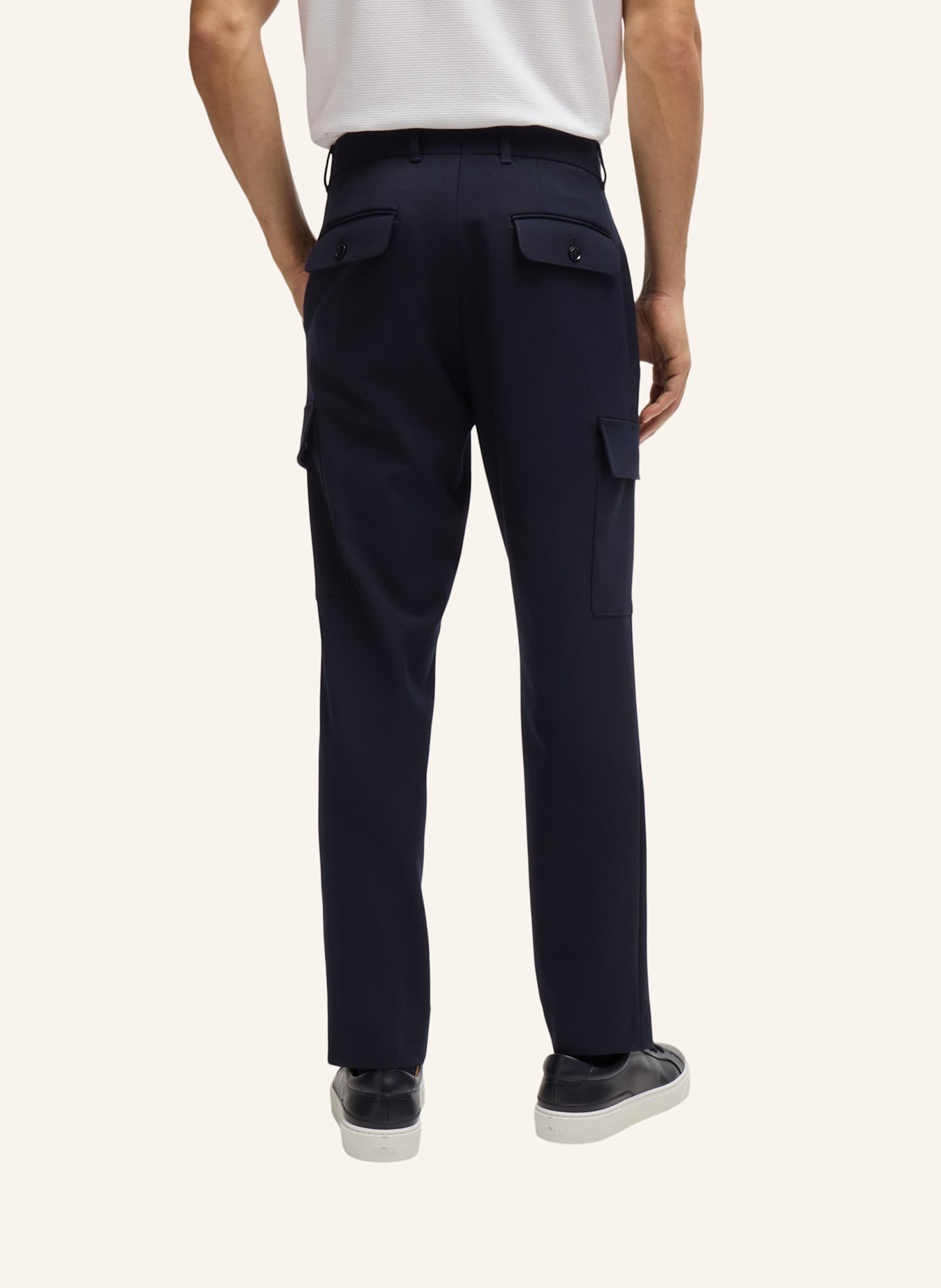 BOSS Business Hose C-PEPE-CARGO-241 Relaxed Fit, Farbe: DUNKELBLAU (Bild 3)