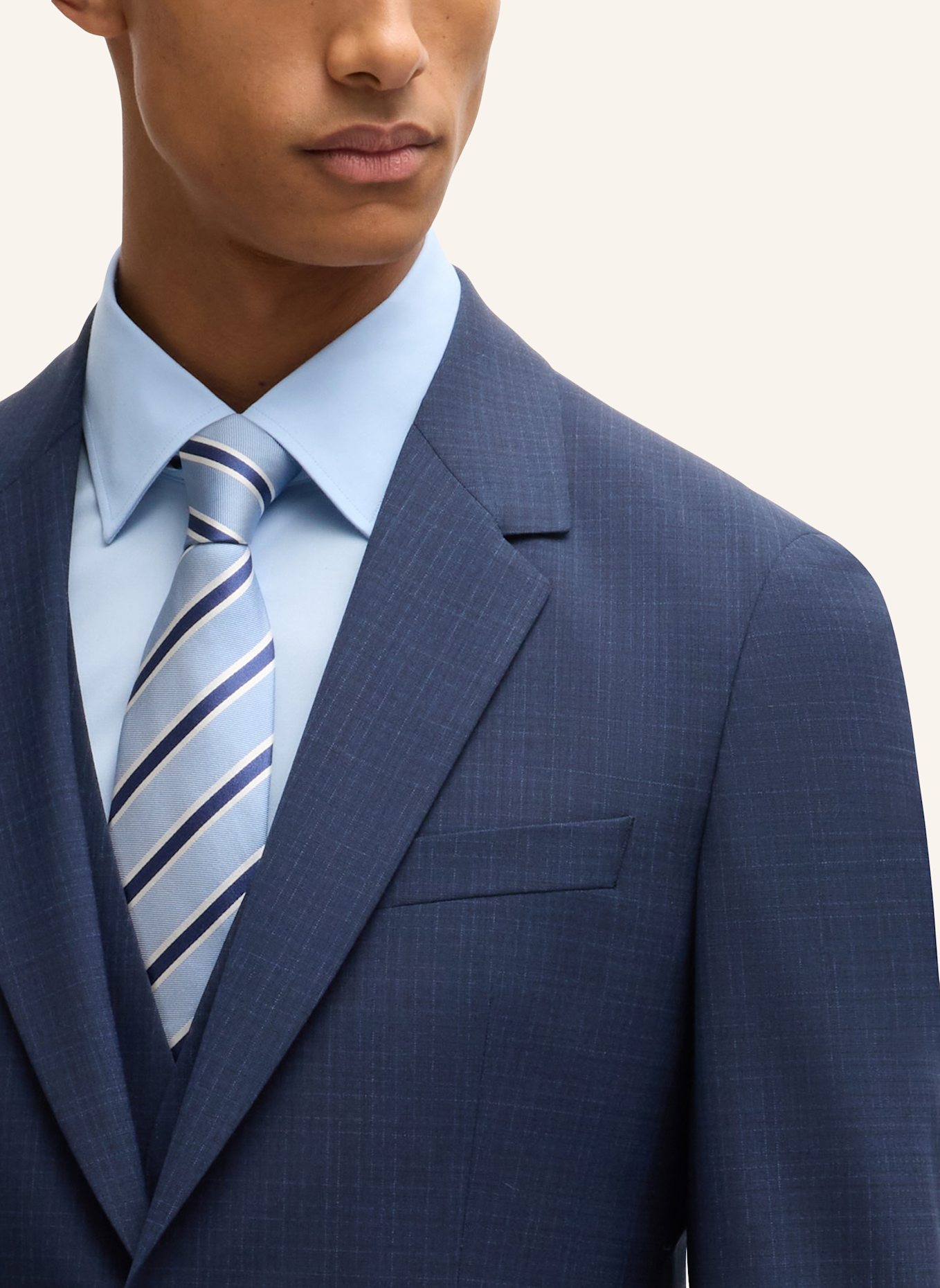 BOSS Business Anzug H-HOUSTON-3PCS-251 Slim Fit: DUNKELBLAU