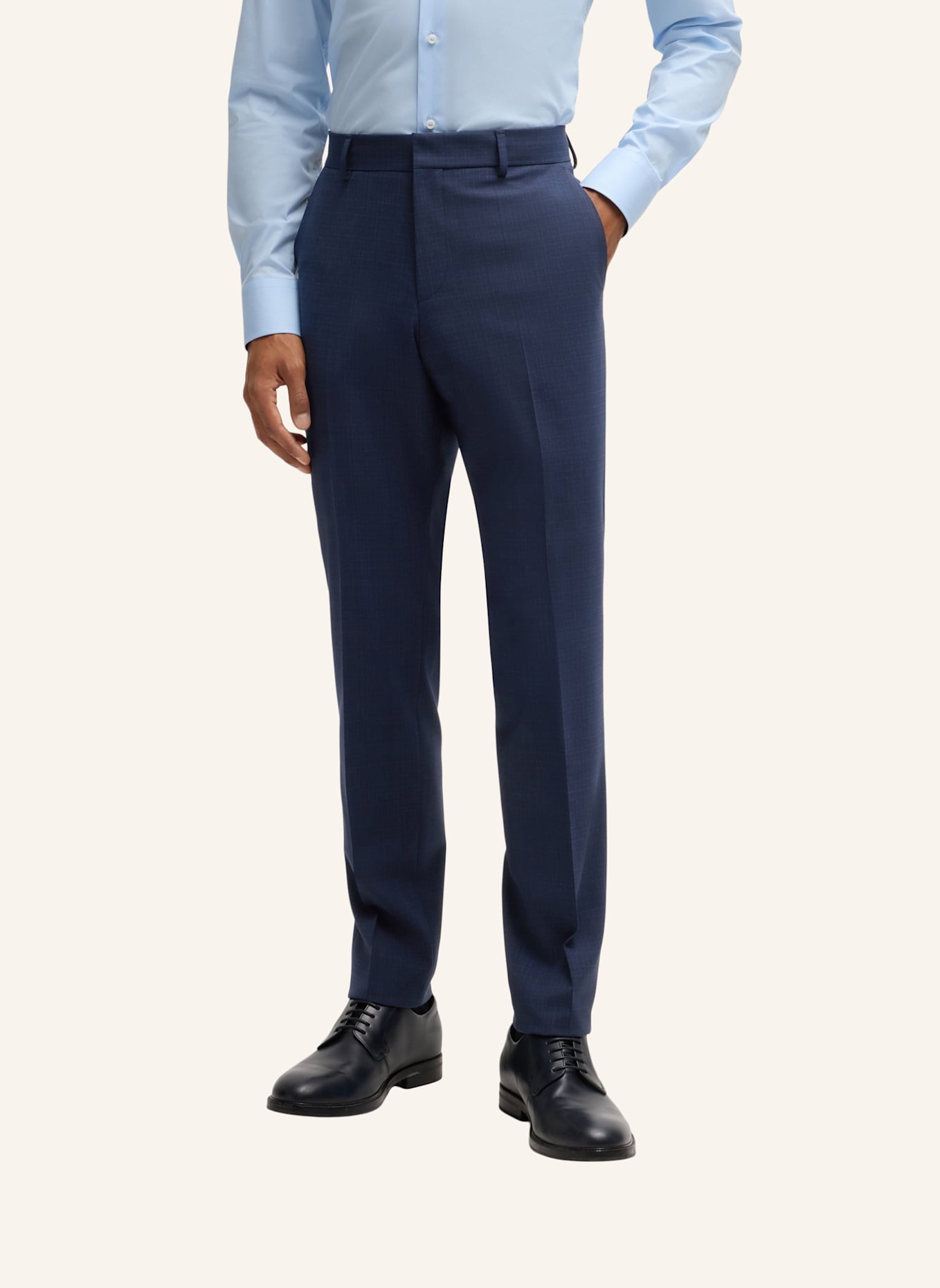 BOSS Business Anzug H-HOUSTON-3PCS-251 Slim Fit: DUNKELBLAU