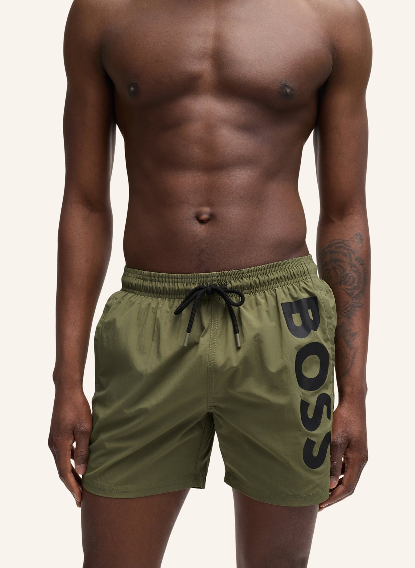 BOSS Badeshort OCTOPUS, Farbe: KHAKI (Bild 3)