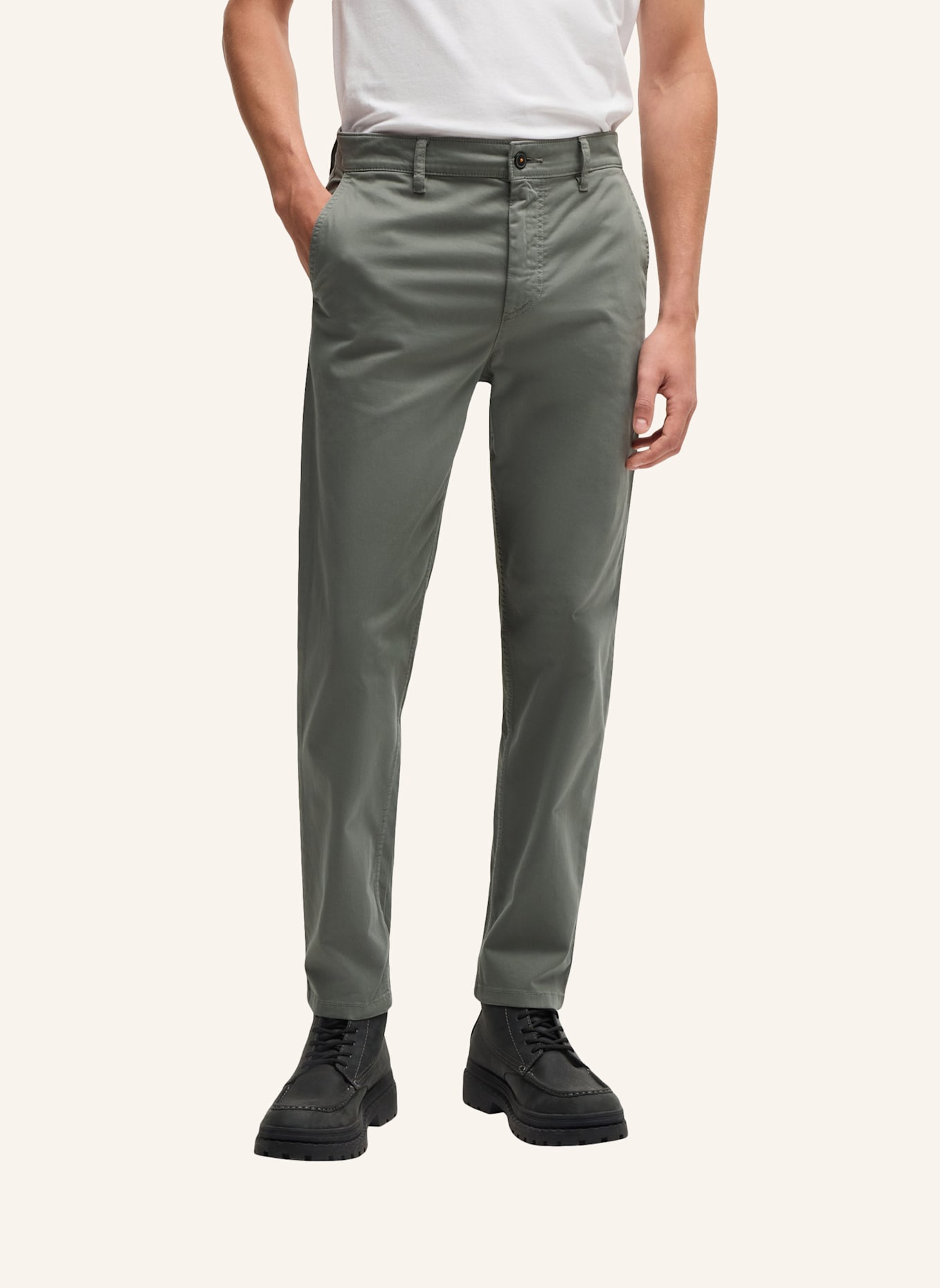 BOSS Casual Hose CHINO_TAPERED, Farbe: GRAU (Bild 5)