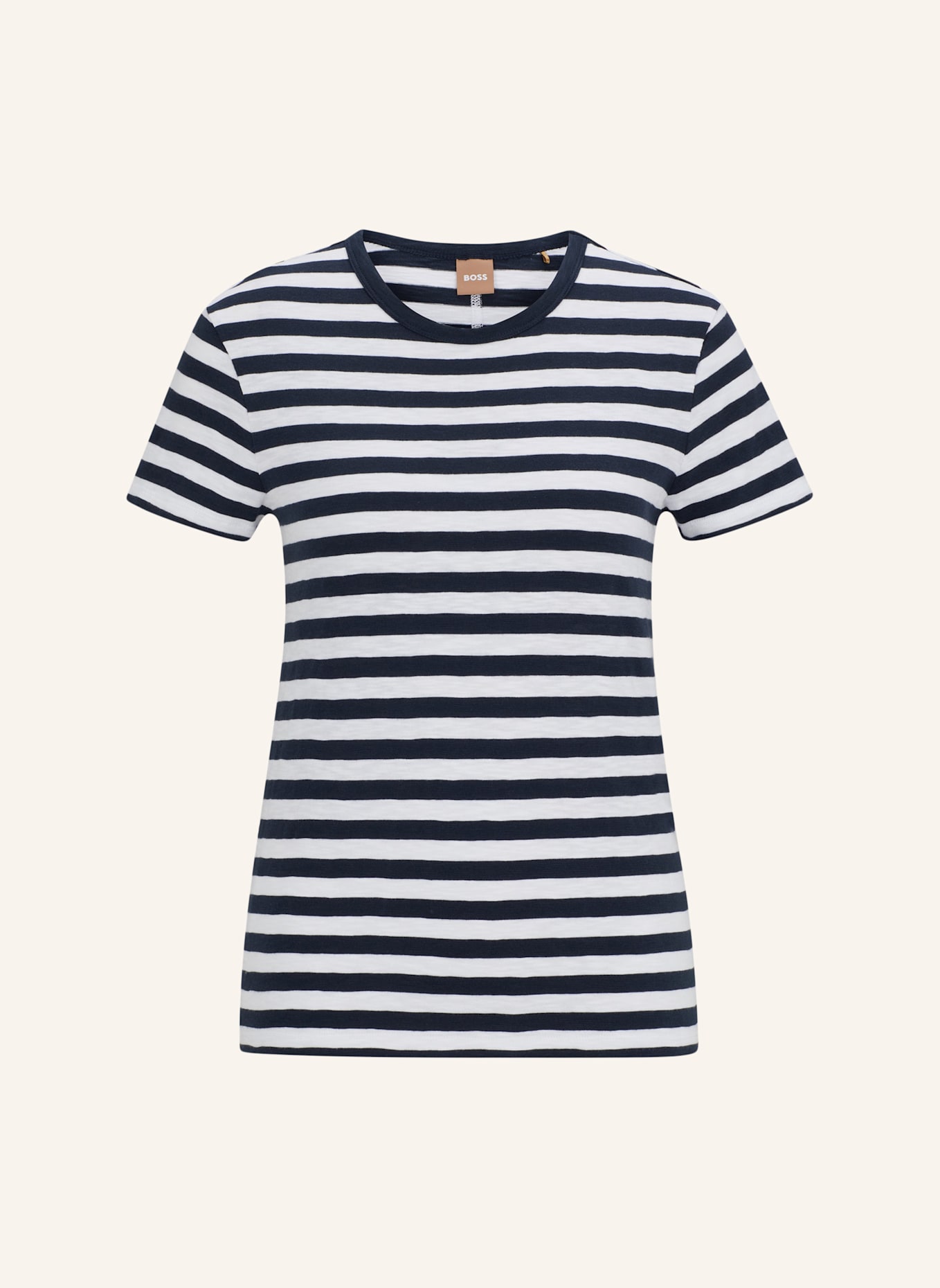 BOSS T-Shirt C_ESLA_STRIPED Regular Fit, Farbe: DUNKELBLAU (Bild 1)