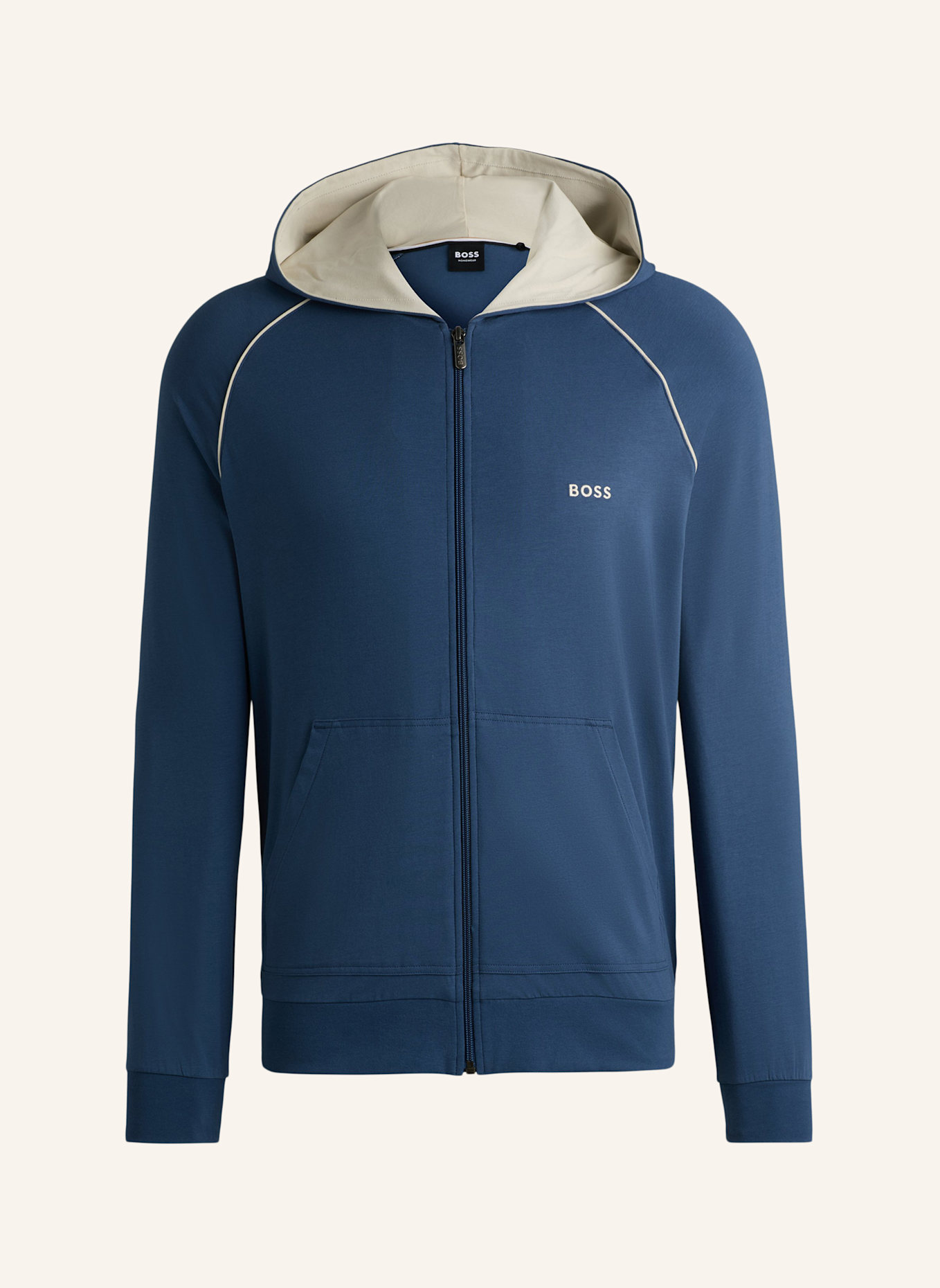 BOSS Loungewear Jacke MIX&MATCH JACKET H Regular Fit, Farbe: BLAU (Bild 1)