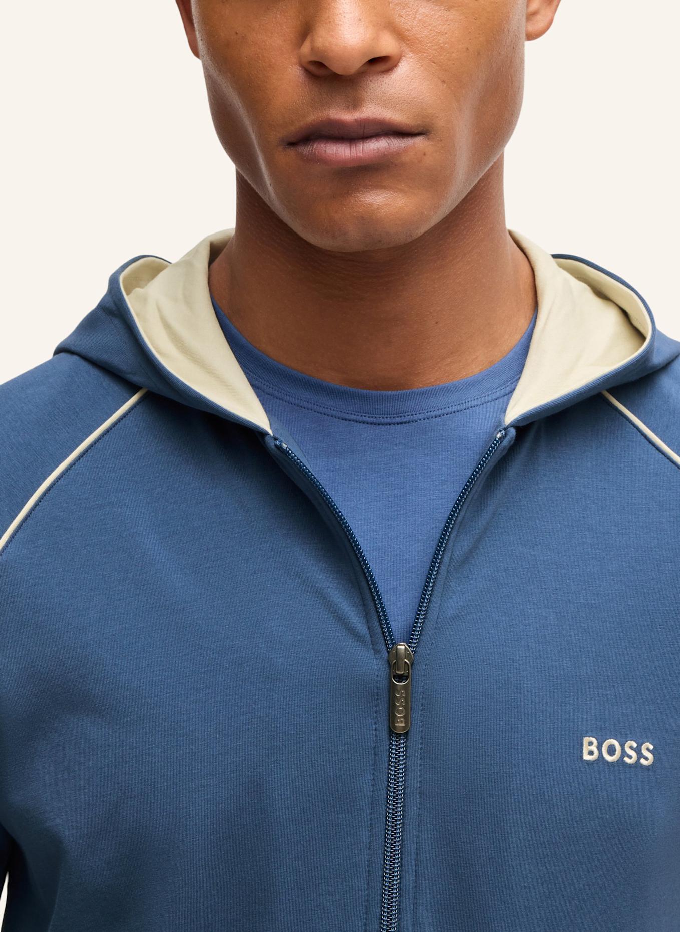 BOSS Loungewear Jacke MIX&MATCH JACKET H Regular Fit, Farbe: BLAU (Bild 3)