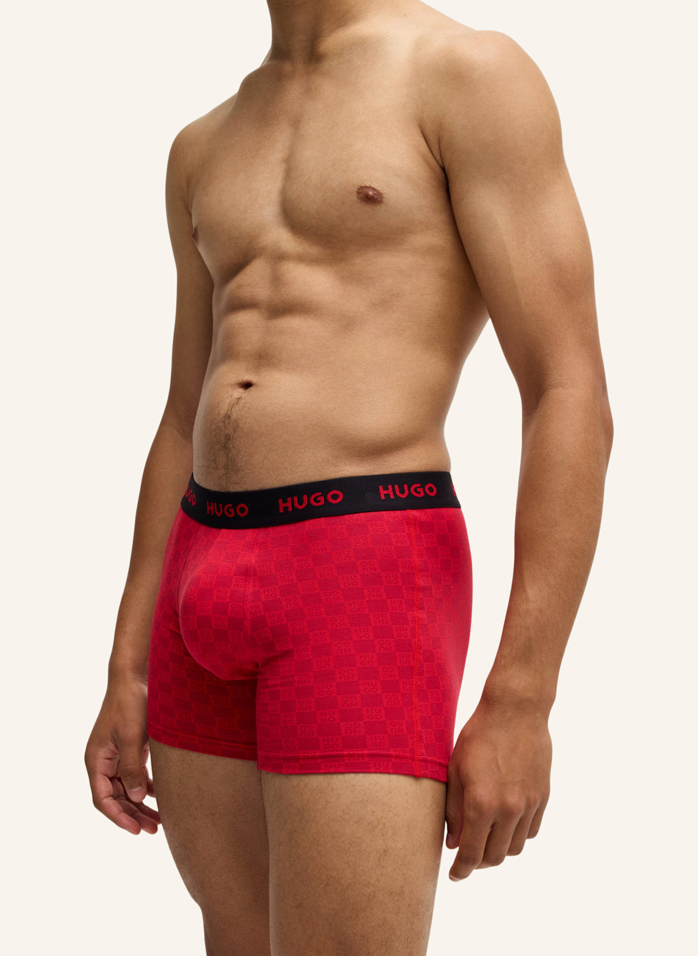 HUGO Boxershort BOXERBR TRPLT DESIGN, Farbe: SCHWARZ (Bild 3)