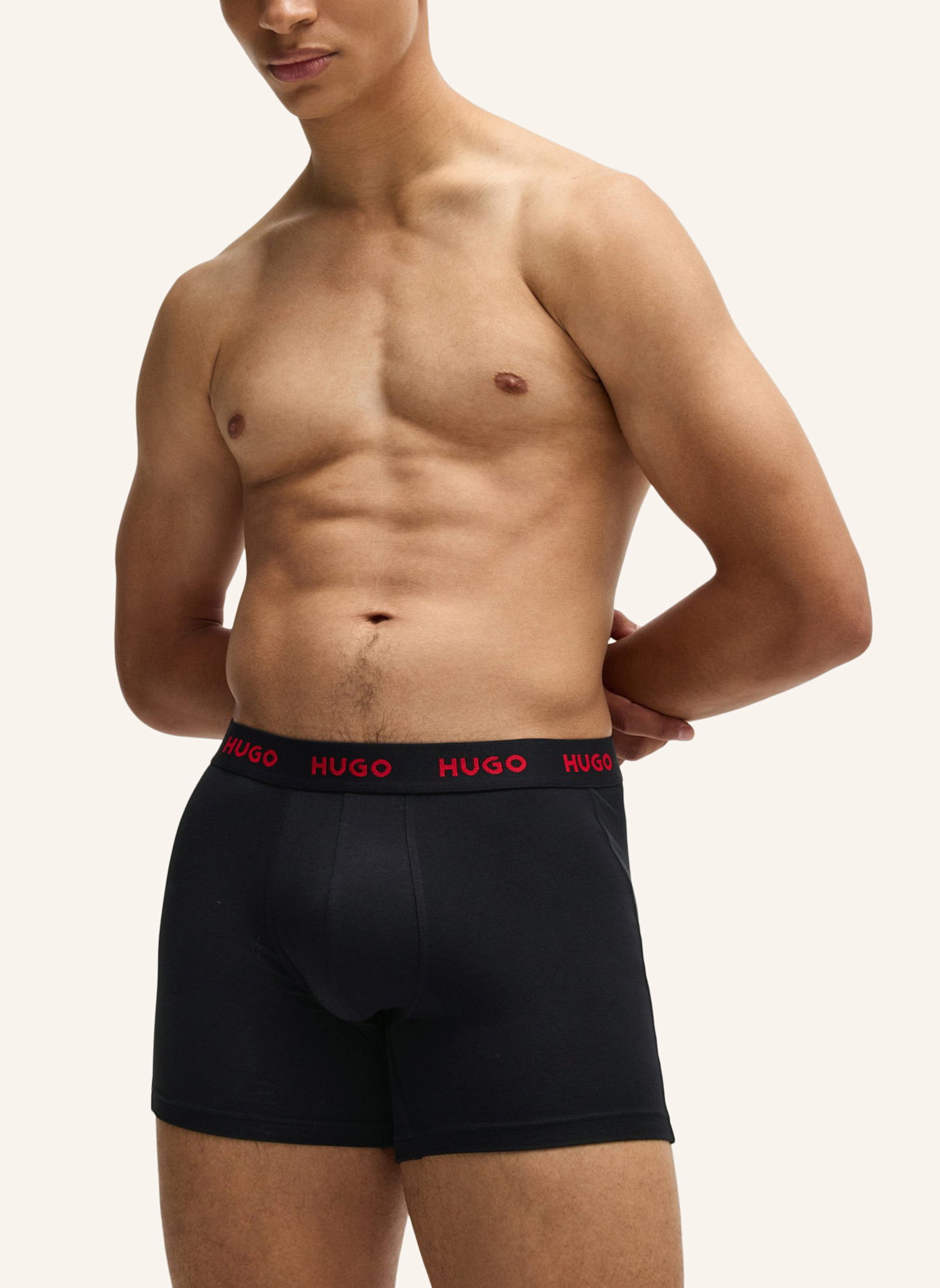 HUGO Boxershort BOXERBR TRPLT DESIGN, Farbe: SCHWARZ (Bild 5)