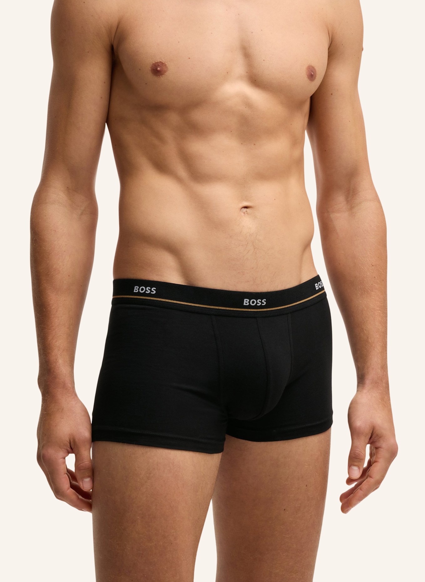 BOSS Boxershort TRUNK 5P ESSENTIAL, Farbe: ORANGE/ WEISS (Bild 3)