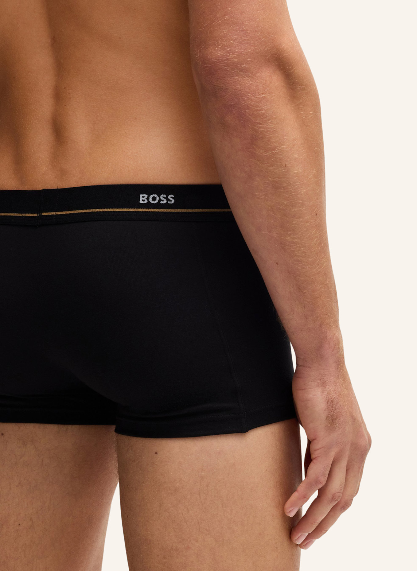 BOSS Boxershort TRUNK 5P ESSENTIAL, Farbe: ORANGE/ WEISS (Bild 4)