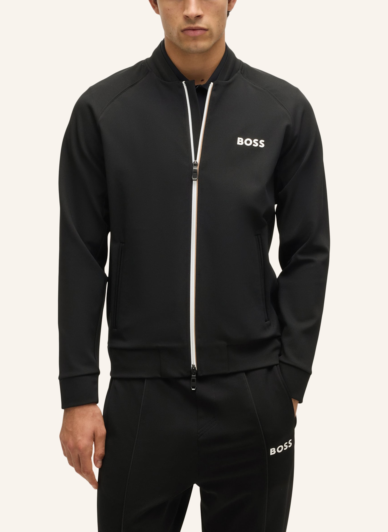 BOSS Sweatshirt SAMOO MB Regular Fit, Farbe: SCHWARZ (Bild 4)