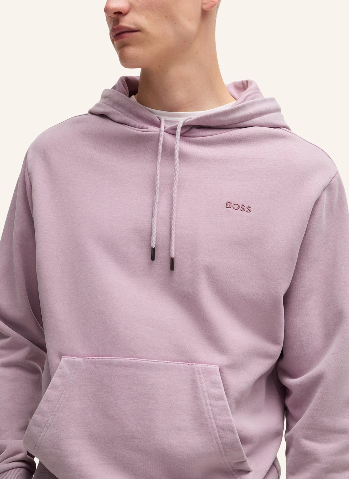 BOSS Sweatshirt WEPEACHHOOD Relaxed Fit, Farbe: HELLLILA (Bild 3)