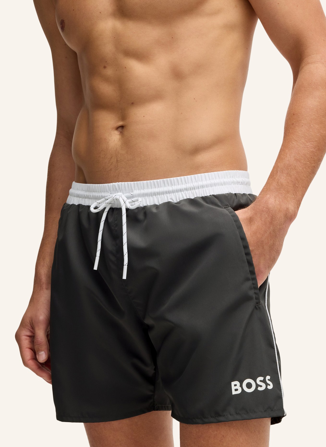 BOSS Badeshort STARFISH, Farbe: SCHWARZ (Bild 3)