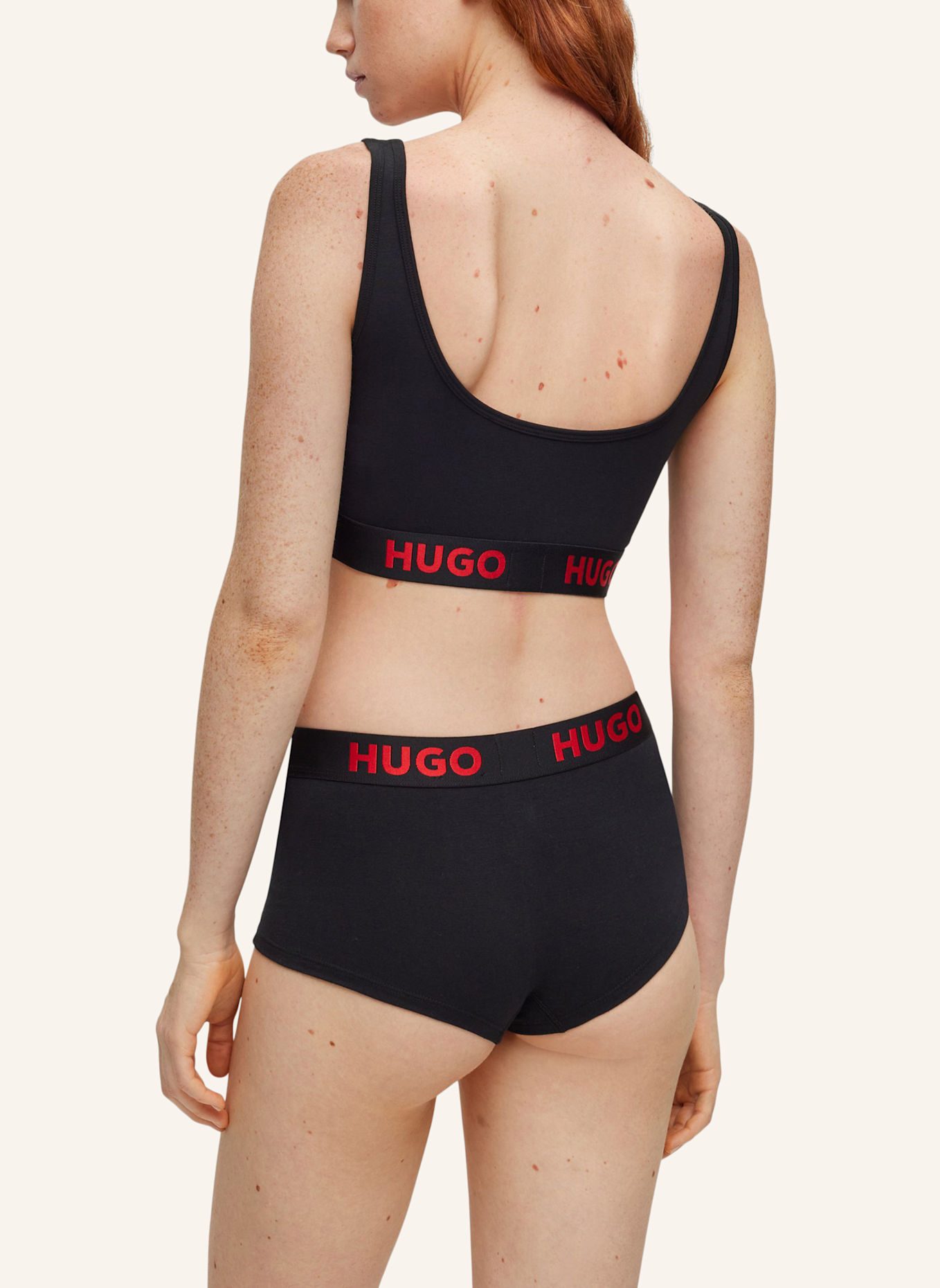 HUGO Bh BRALETTE SPORTY LOGO, Farbe: SCHWARZ (Bild 2)