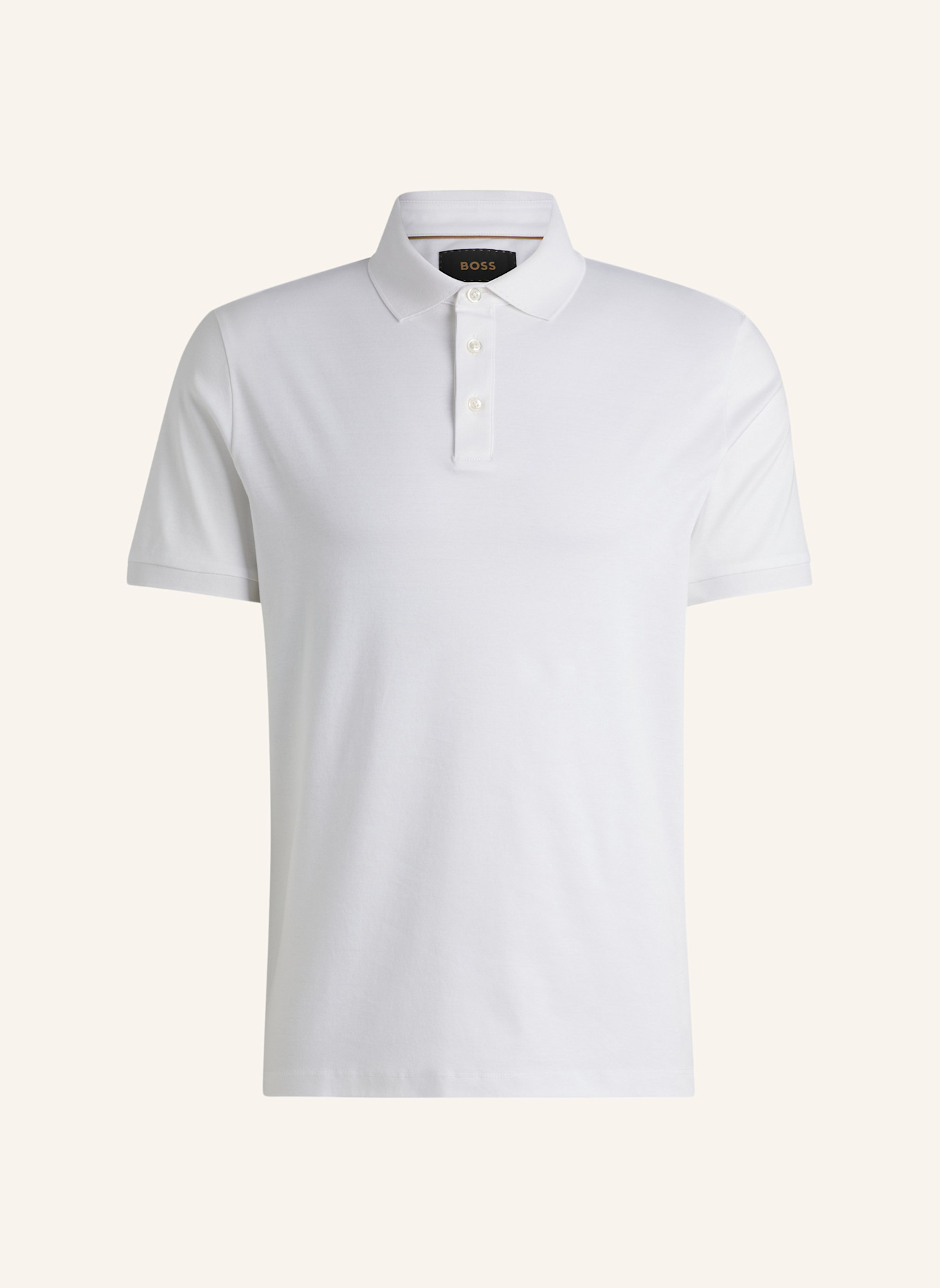 BOSS Poloshirt L-PERRY 14 Regular Fit, Farbe: WEISS (Bild 1)