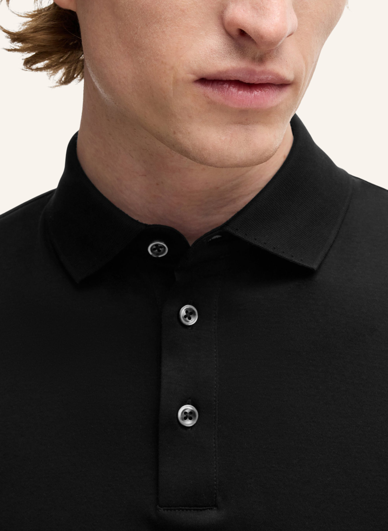 BOSS Poloshirt L-PERRY 14 Regular Fit, Farbe: SCHWARZ (Bild 3)