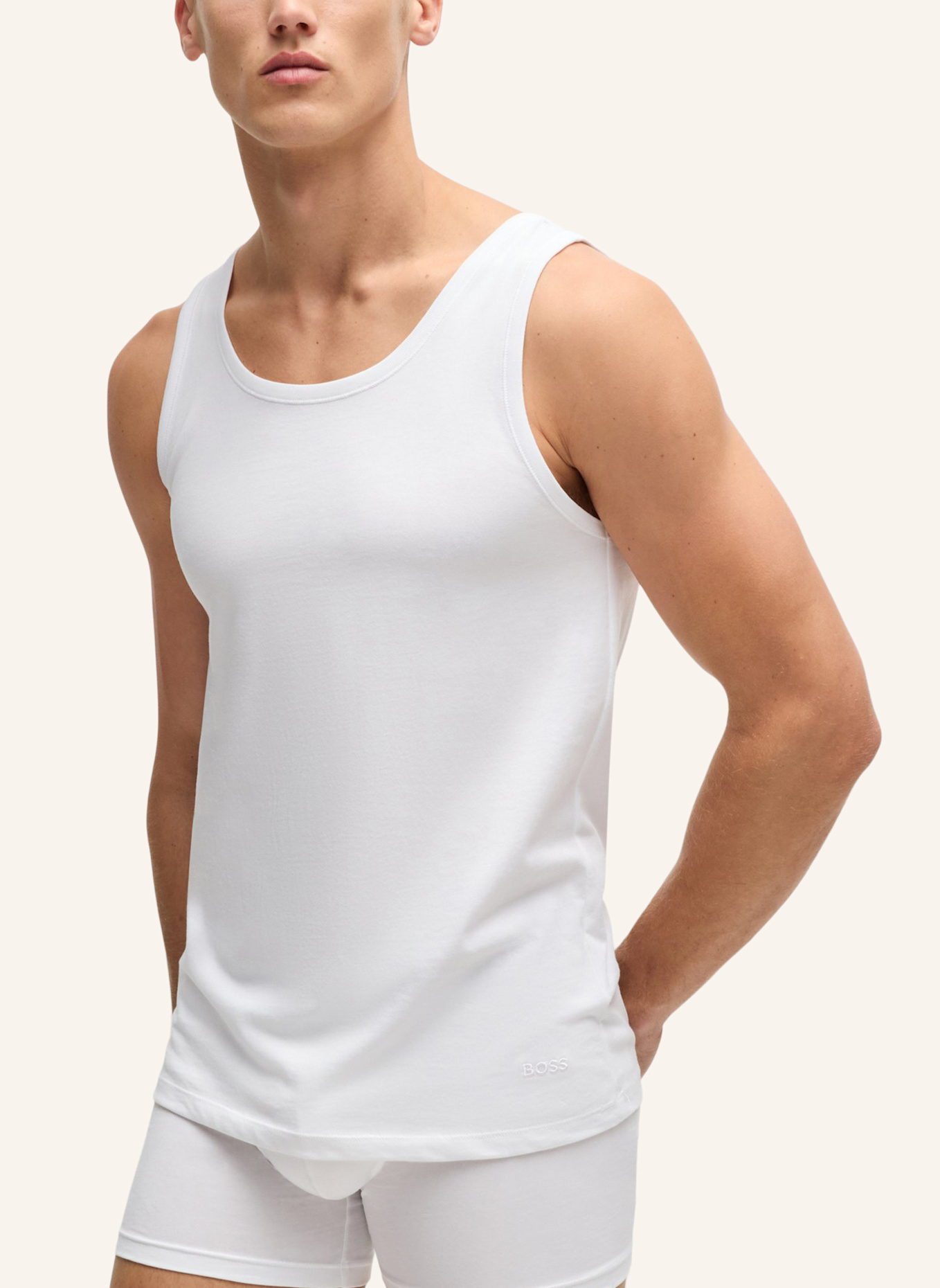 BOSS Unterwäsche Top TANK TOP 3P CLASSIC Regular Fit, Farbe: WEISS (Bild 5)