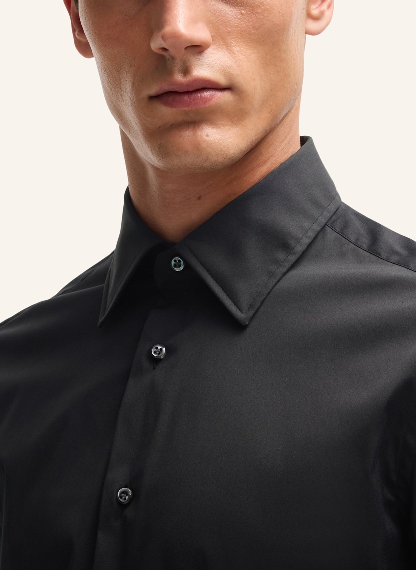 BOSS Business Hemd L-HAYS-KENT-C1-243 Slim Fit, Farbe: SCHWARZ (Bild 3)