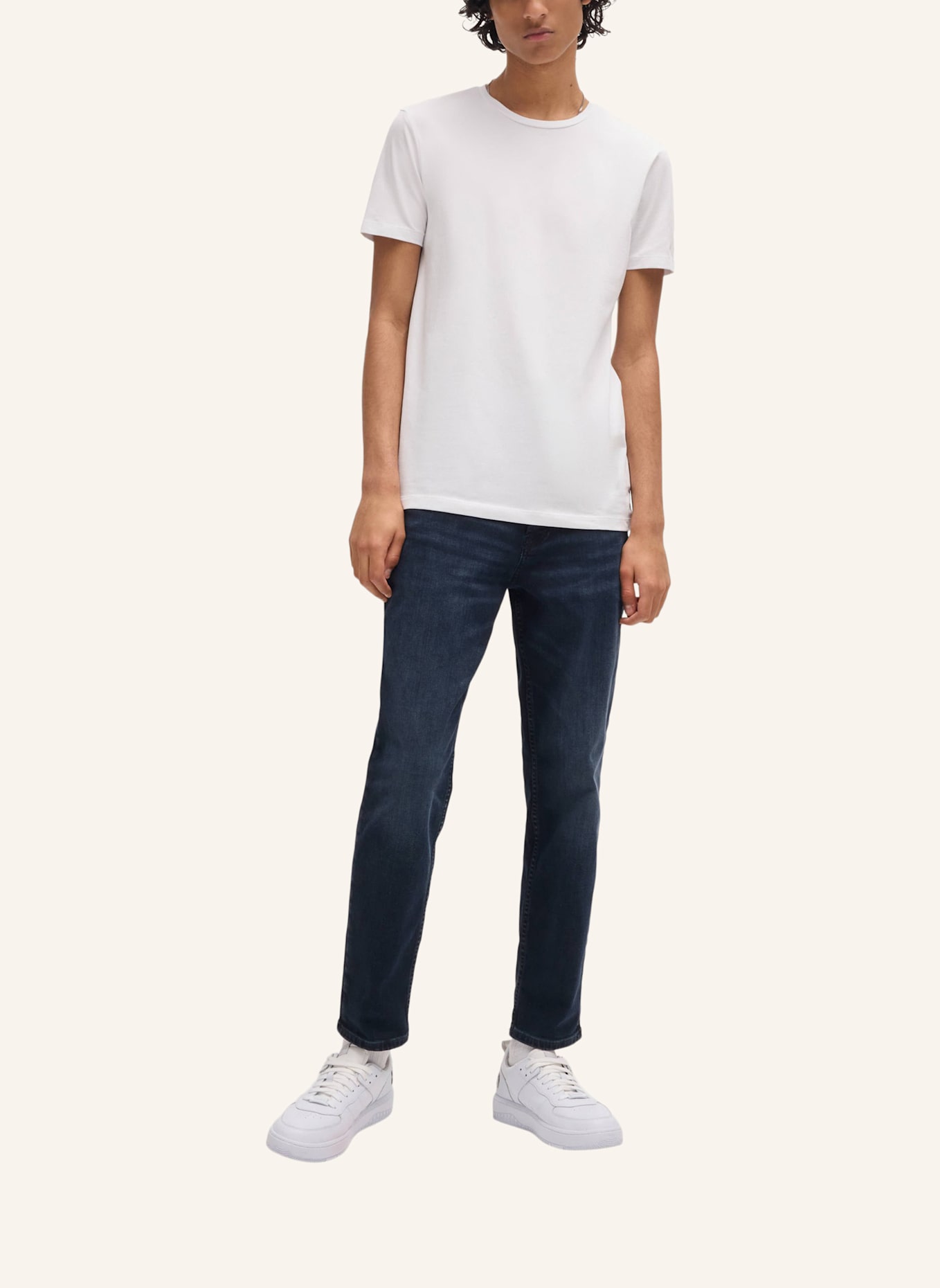 HUGO T-Shirt HUGO-ROUND Slim Fit: WEISS