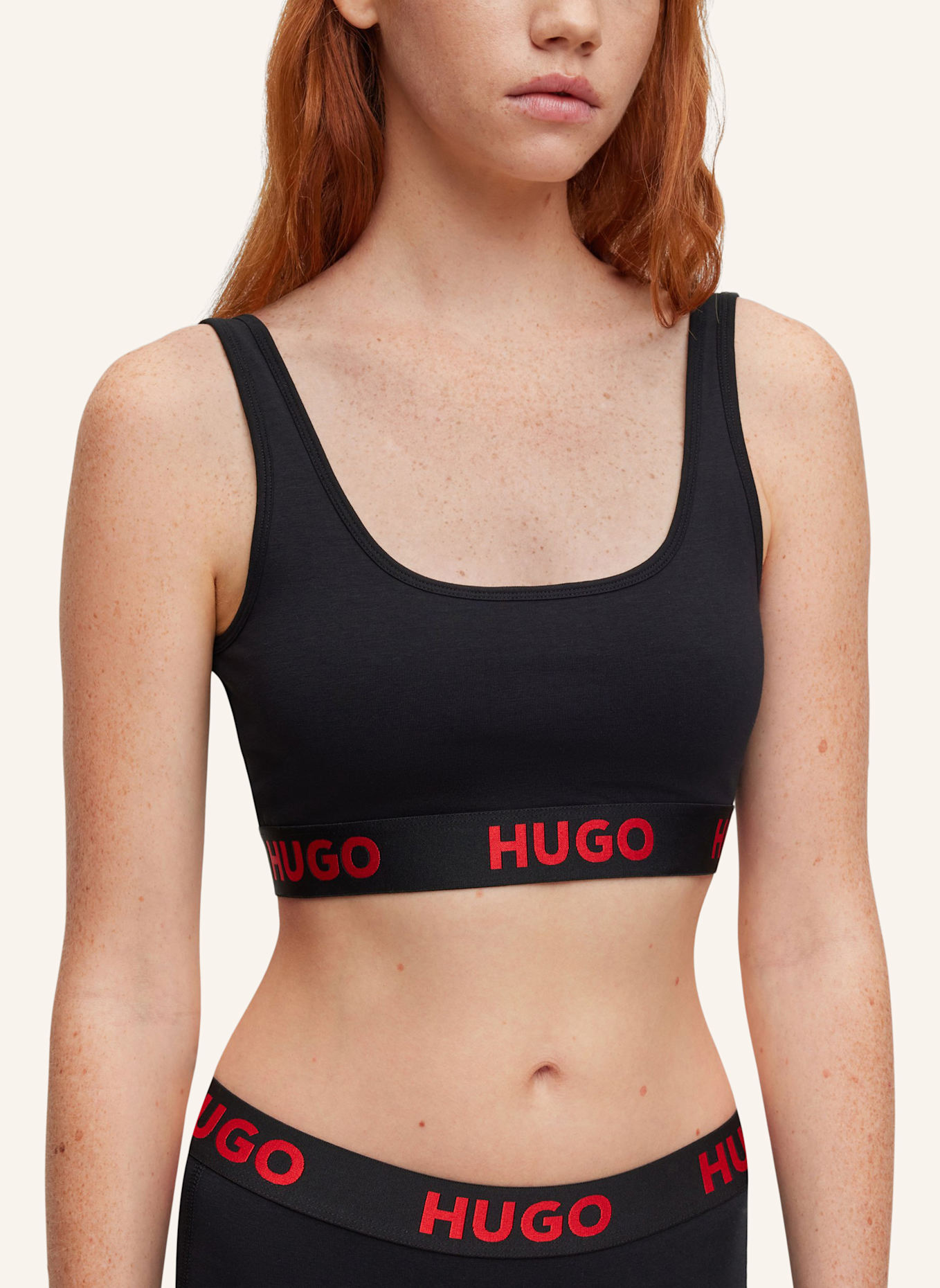 HUGO Bh BRALETTE SPORTY LOGO, Farbe: SCHWARZ (Bild 3)