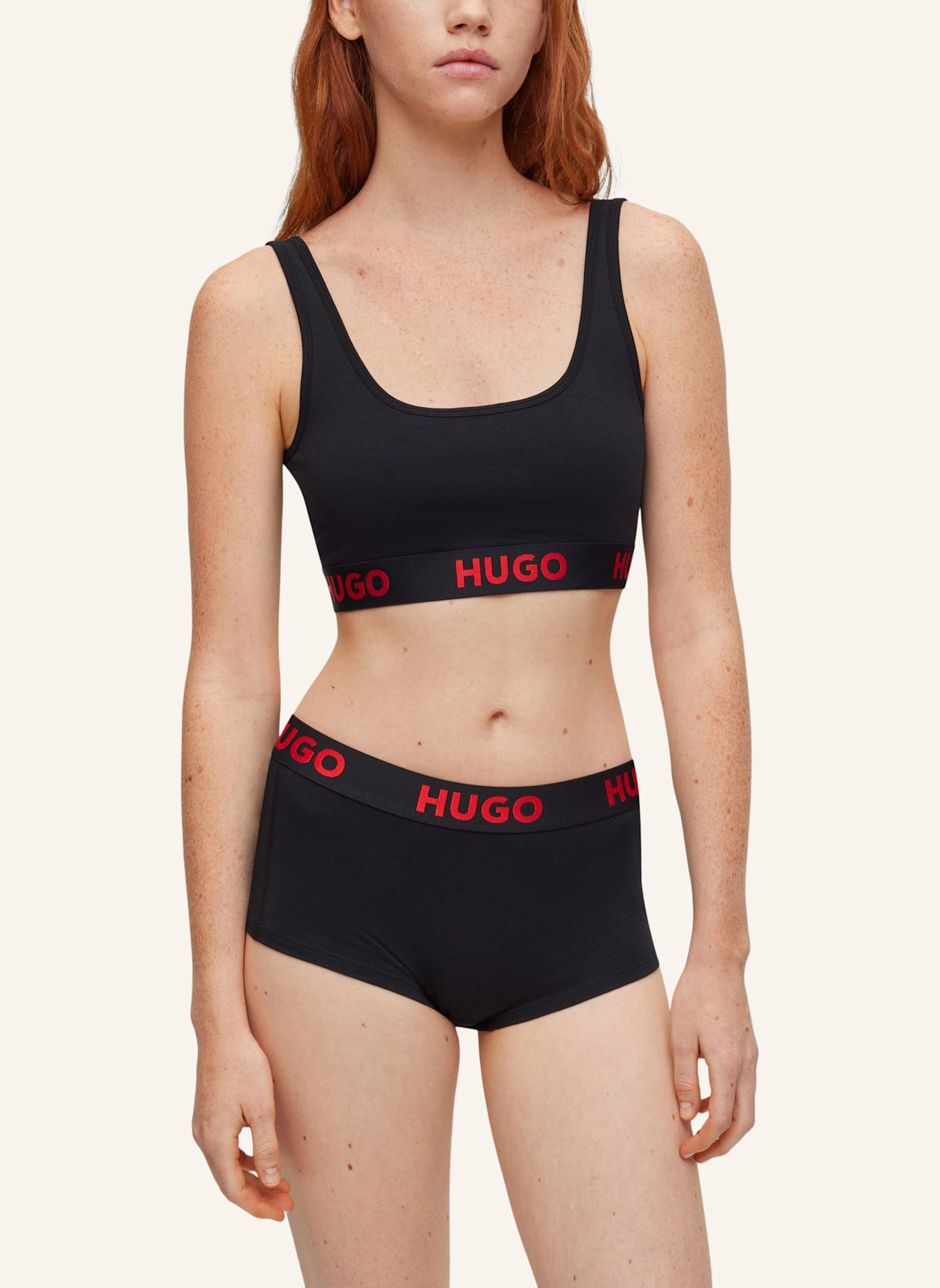 HUGO Bh BRALETTE SPORTY LOGO, Farbe: SCHWARZ (Bild 5)