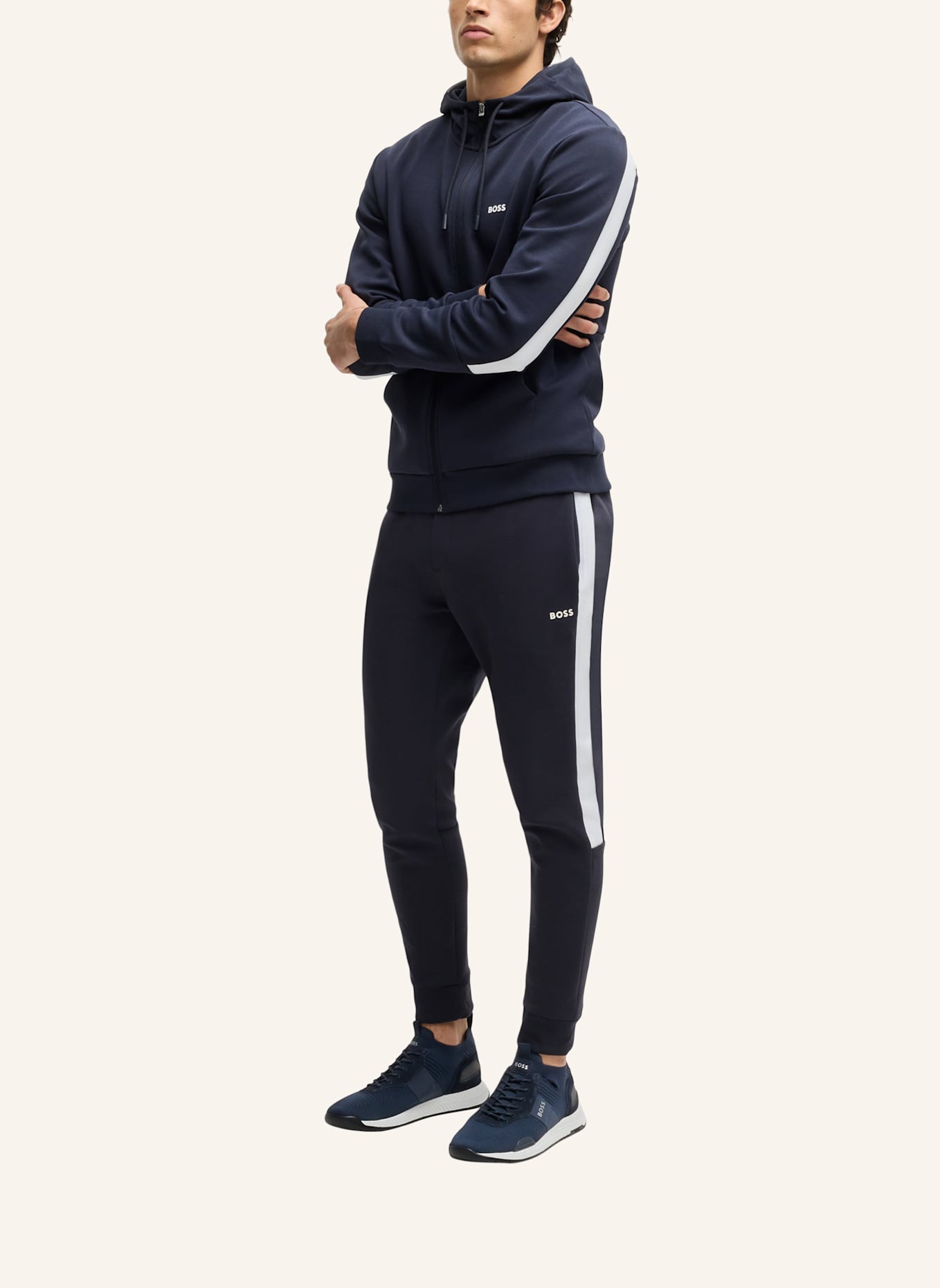 BOSS Sneaker TITANIUM_RUNN_KNST_N: DUNKELBLAU
