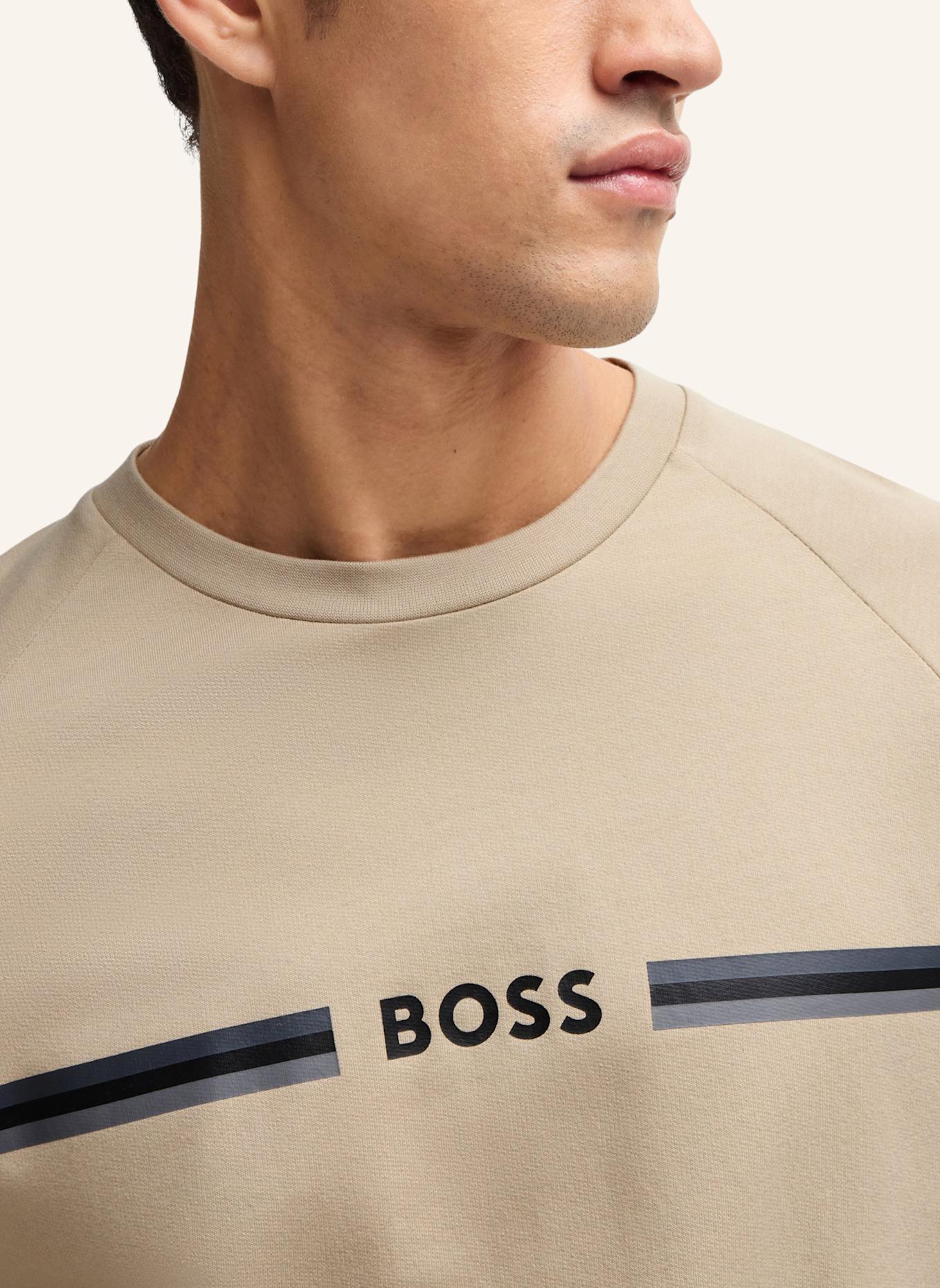 BOSS Loungewear Oberteil AUTHENTIC SWEATSHIRT Regular Fit, Farbe: BEIGE (Bild 3)